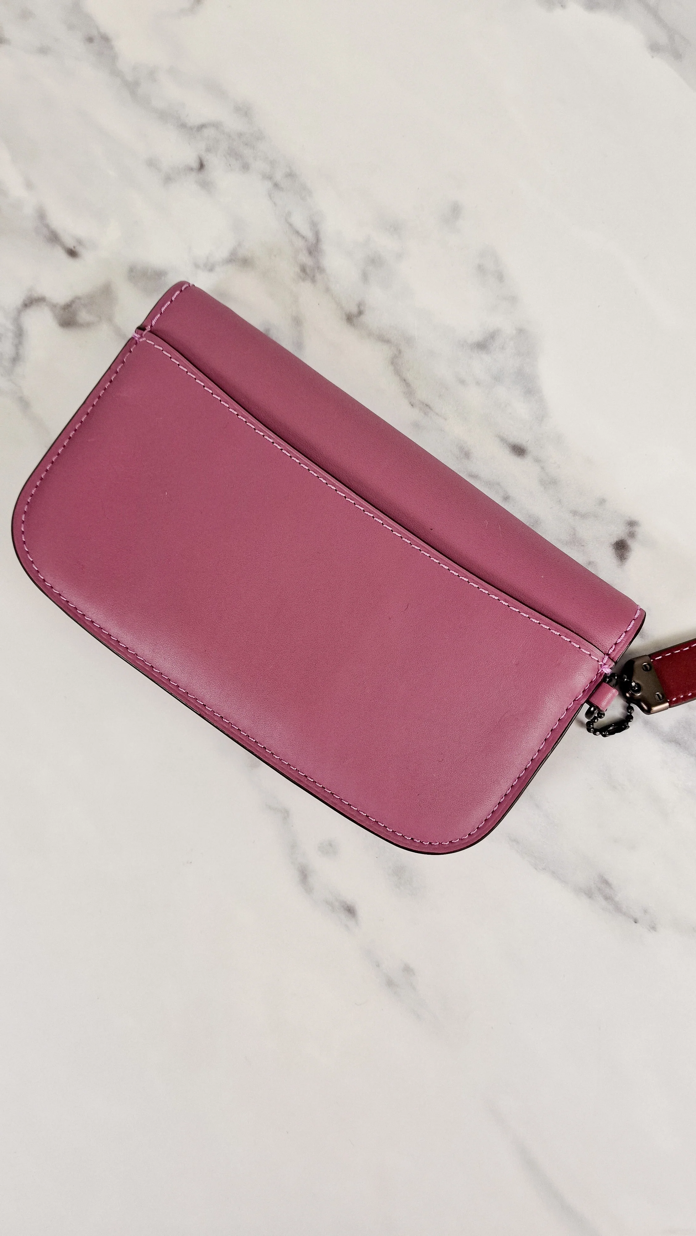 Coach 1941 Clutch Wallet in Primrose Pink Purple Smooth Leather - Coach 58818 - Image 3