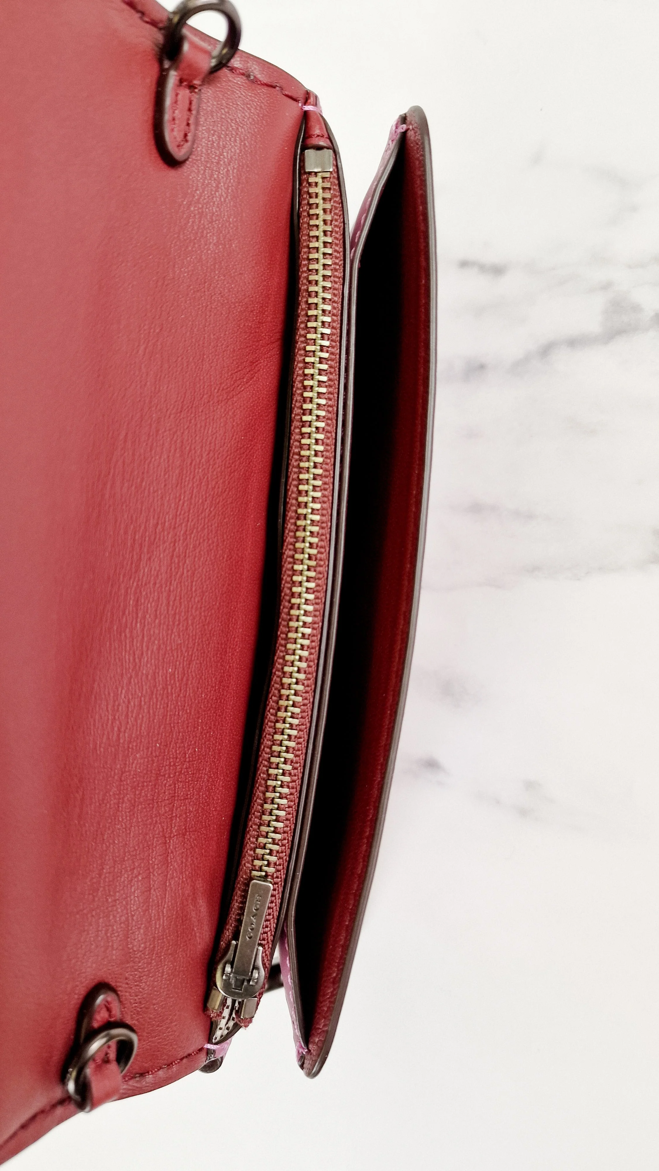 Coach 1941 Clutch Wallet in Primrose Pink Purple Smooth Leather - Coach 58818 - Image 7