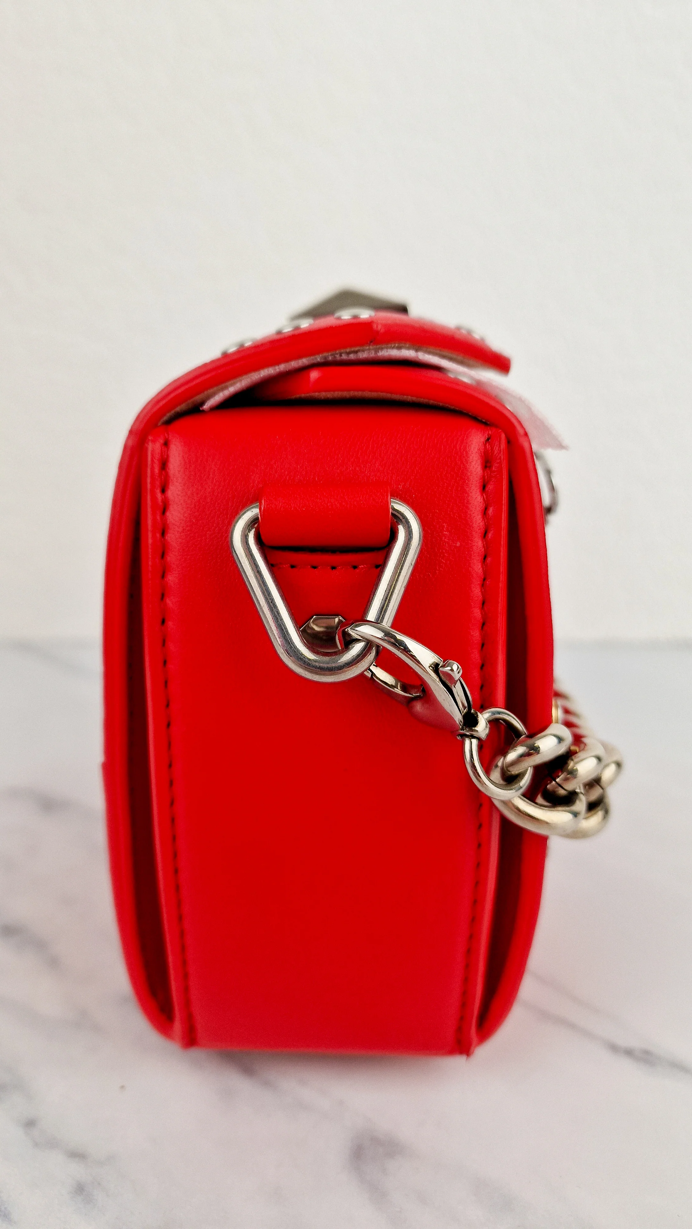 Alexander McQueen Lust Red Nano 16 Box Bag Hooks & Studs Handbag Crossbody Bag - Image 5