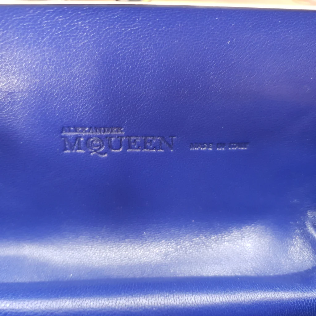 Alexander McQueen Skull Box Clutch in Red & Blue Plastic With Swarovski Crystals - Image 13