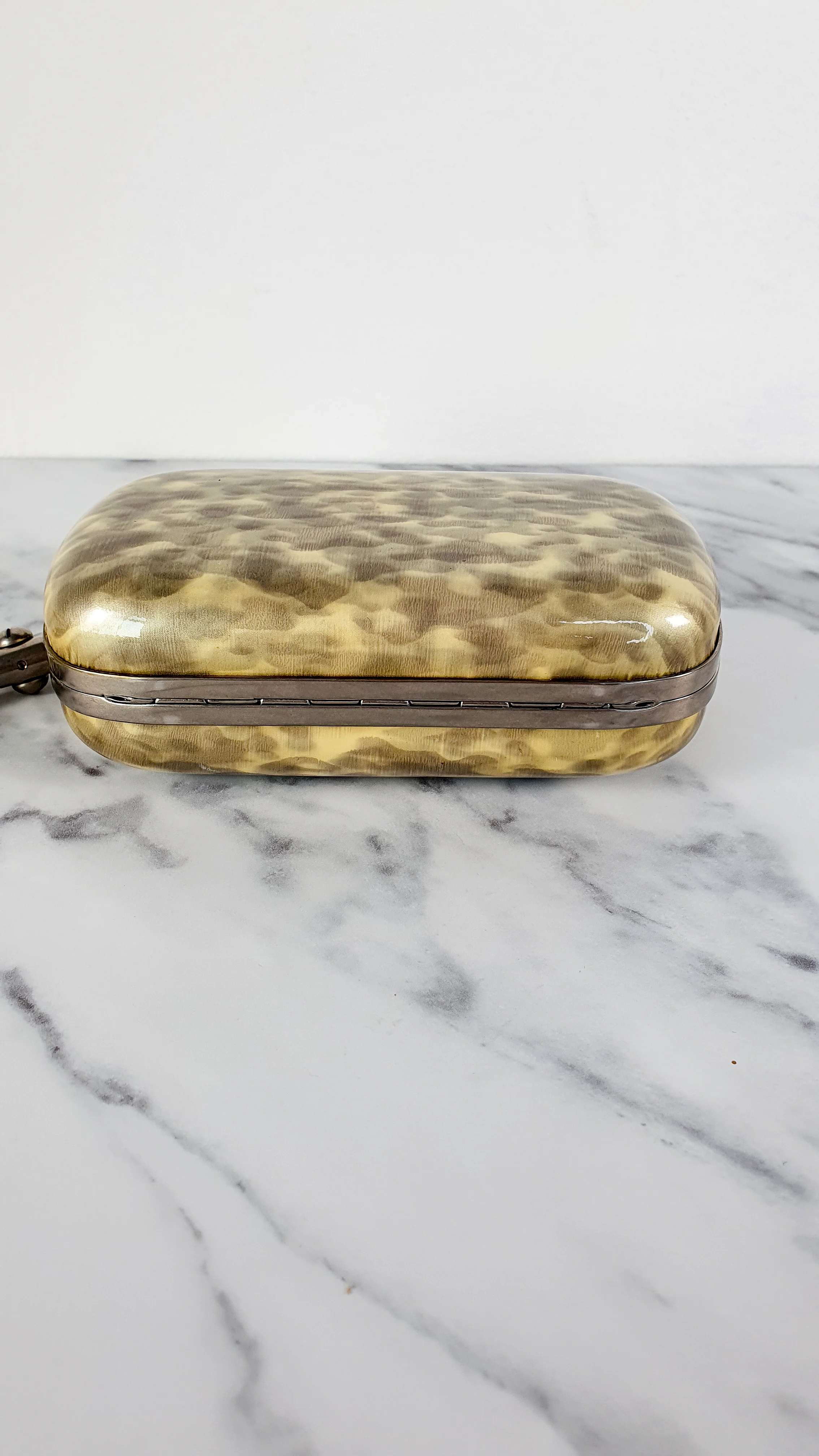 Alexander McQueen Viking Skull Box Clutch Wristlet - Style 246975 000926 - Image 10