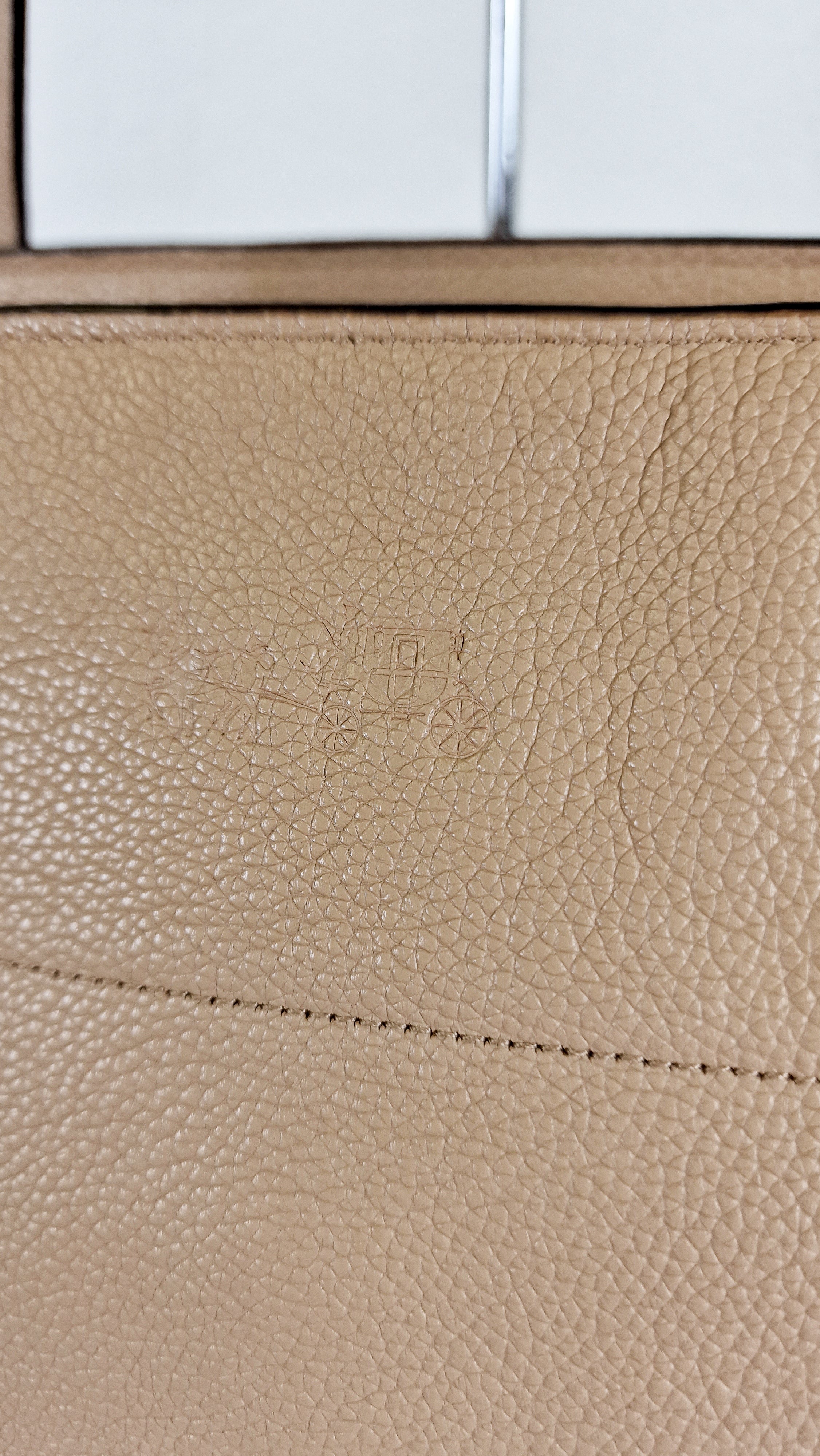 Coach Tatum Tote with Whiplash Chain Detail in Beechwood Beige Nude - Handbag Shoulder Bag - Coach 34398 - Image 7