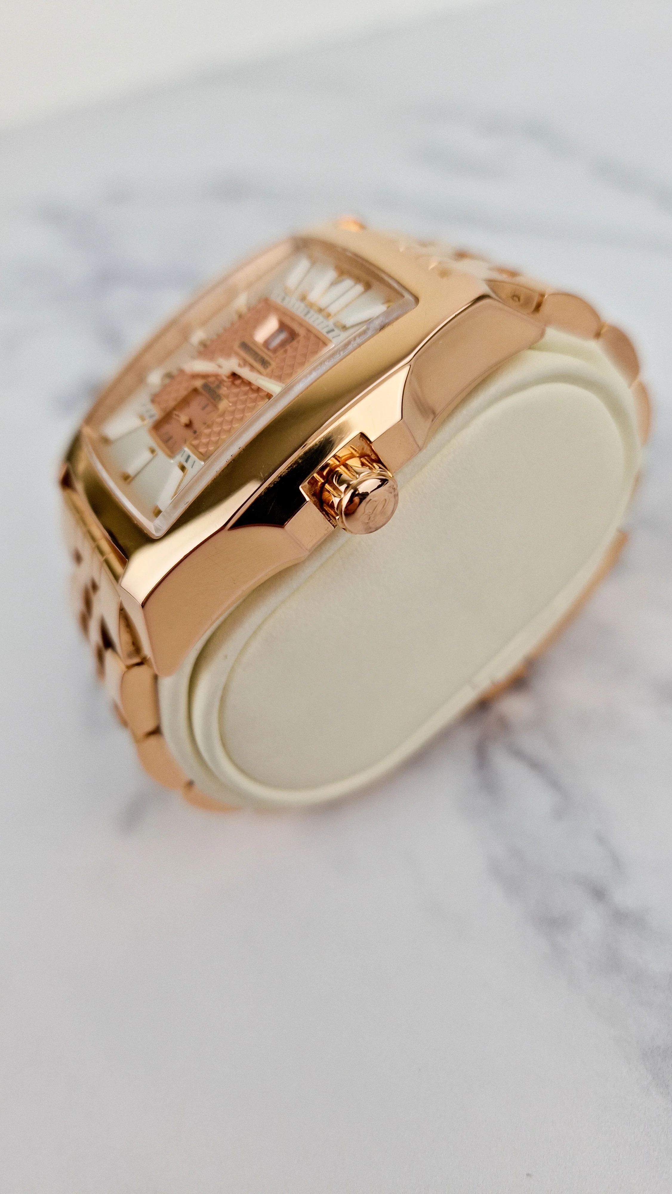 Breitling for Bentley Flying B Date 18K Rose Gold Watch MOP Full Set Box & Papers R16362 - Image 17