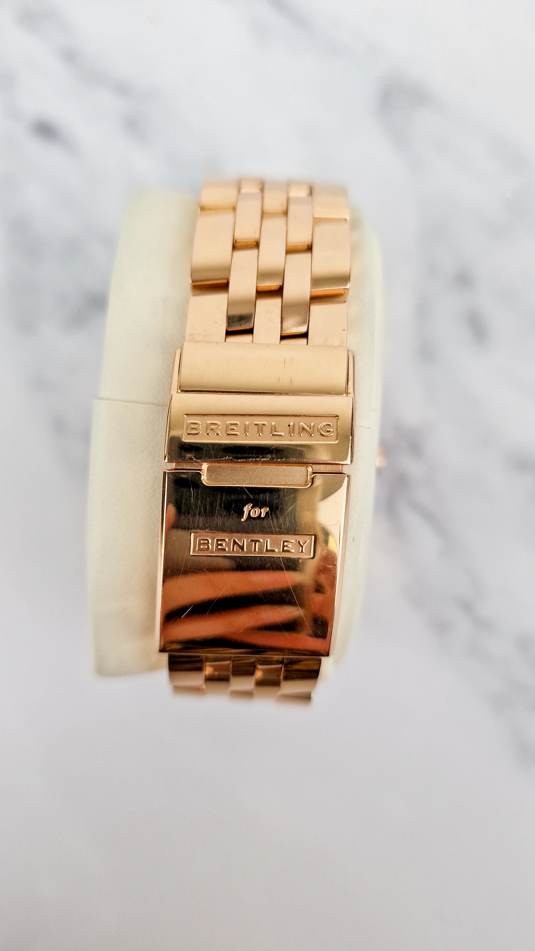Breitling for Bentley Flying B Date 18K Rose Gold Watch MOP Full Set Box & Papers R16362 - Image 5