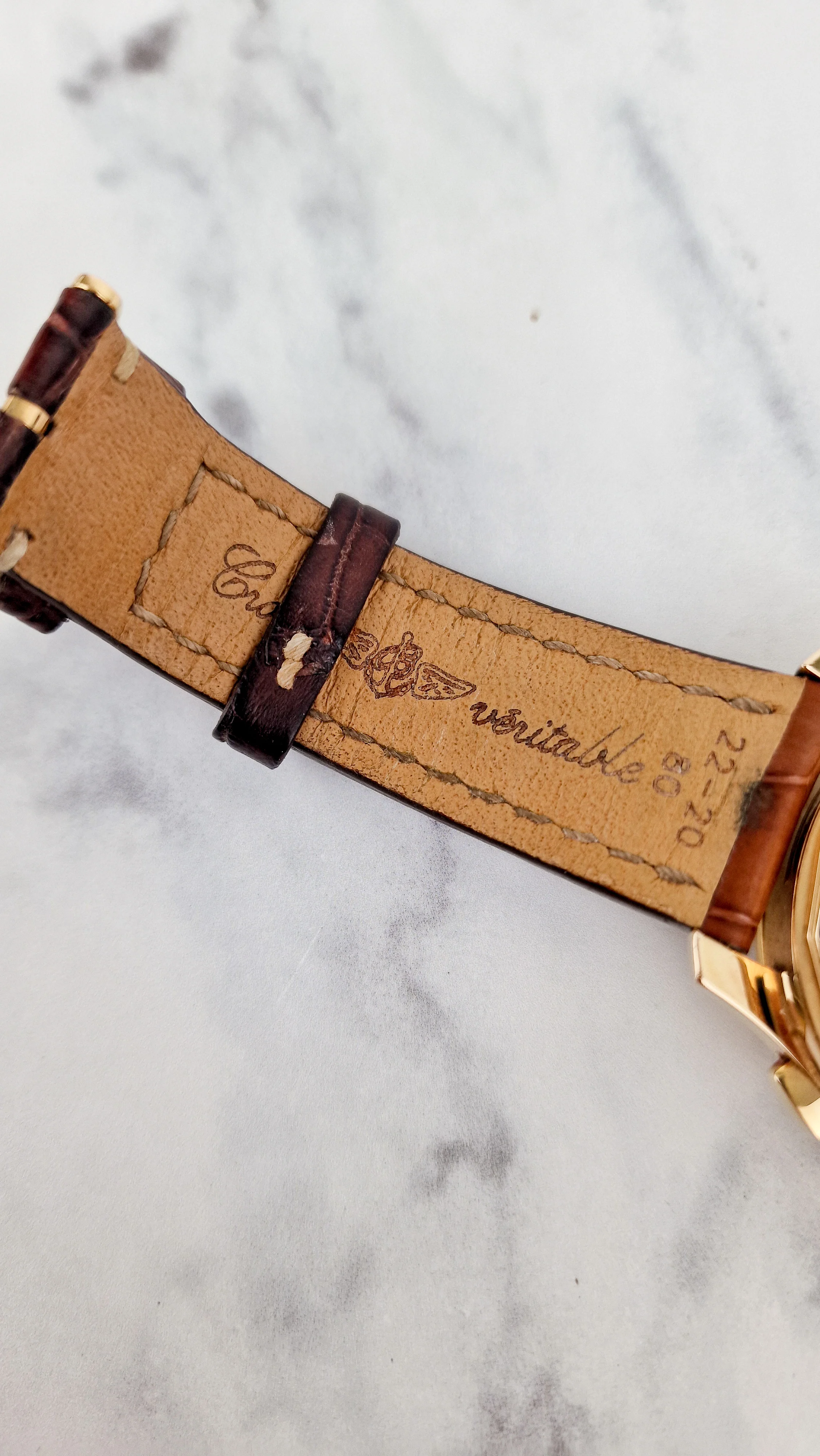 Breitling for Bentley Flying B Mark VI 18K Yellow Rose Gold with Brown Croc Leather H26362 - Image 18