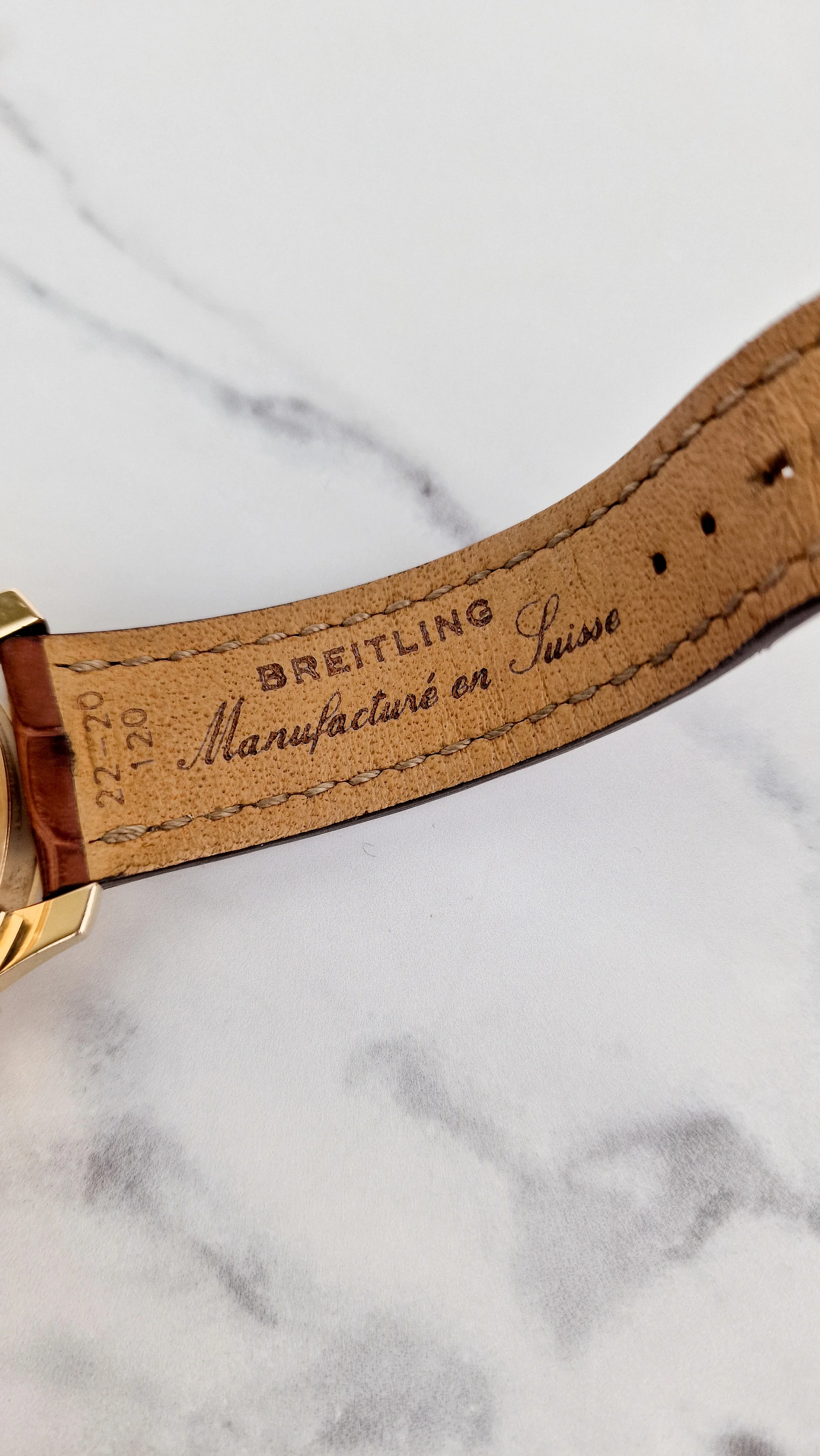 Breitling for Bentley Flying B Mark VI 18K Yellow Rose Gold with Brown Croc Leather H26362 - Image 19