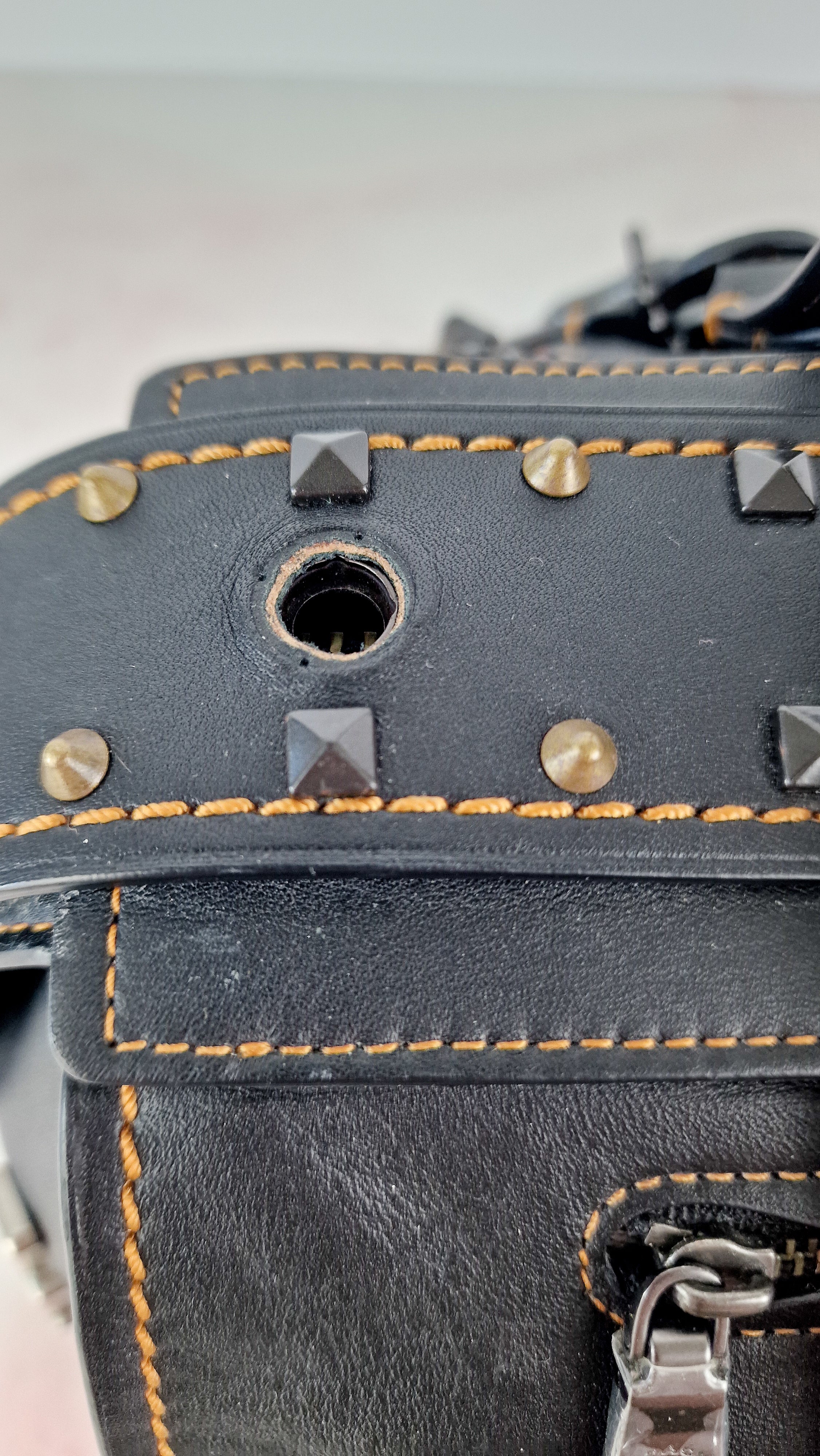 Coach 1941 Badlands Satchel Varsity Patch Bag 1 of 1 Customized Black Smooth Leather - Coach 56587 - Image 14