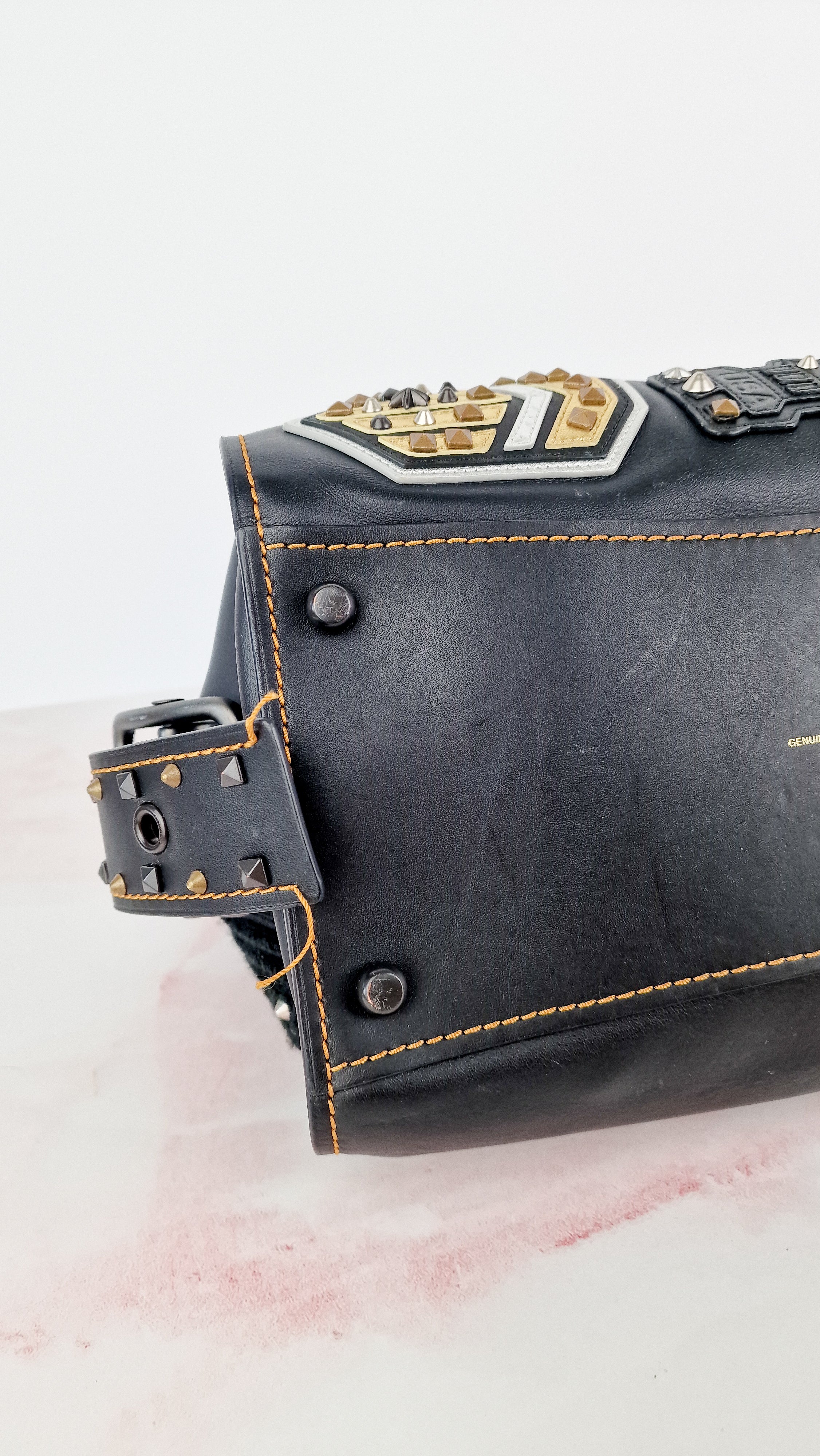 Coach 1941 Badlands Satchel Varsity Patch Bag 1 of 1 Customized Black Smooth Leather - Coach 56587 - Image 24