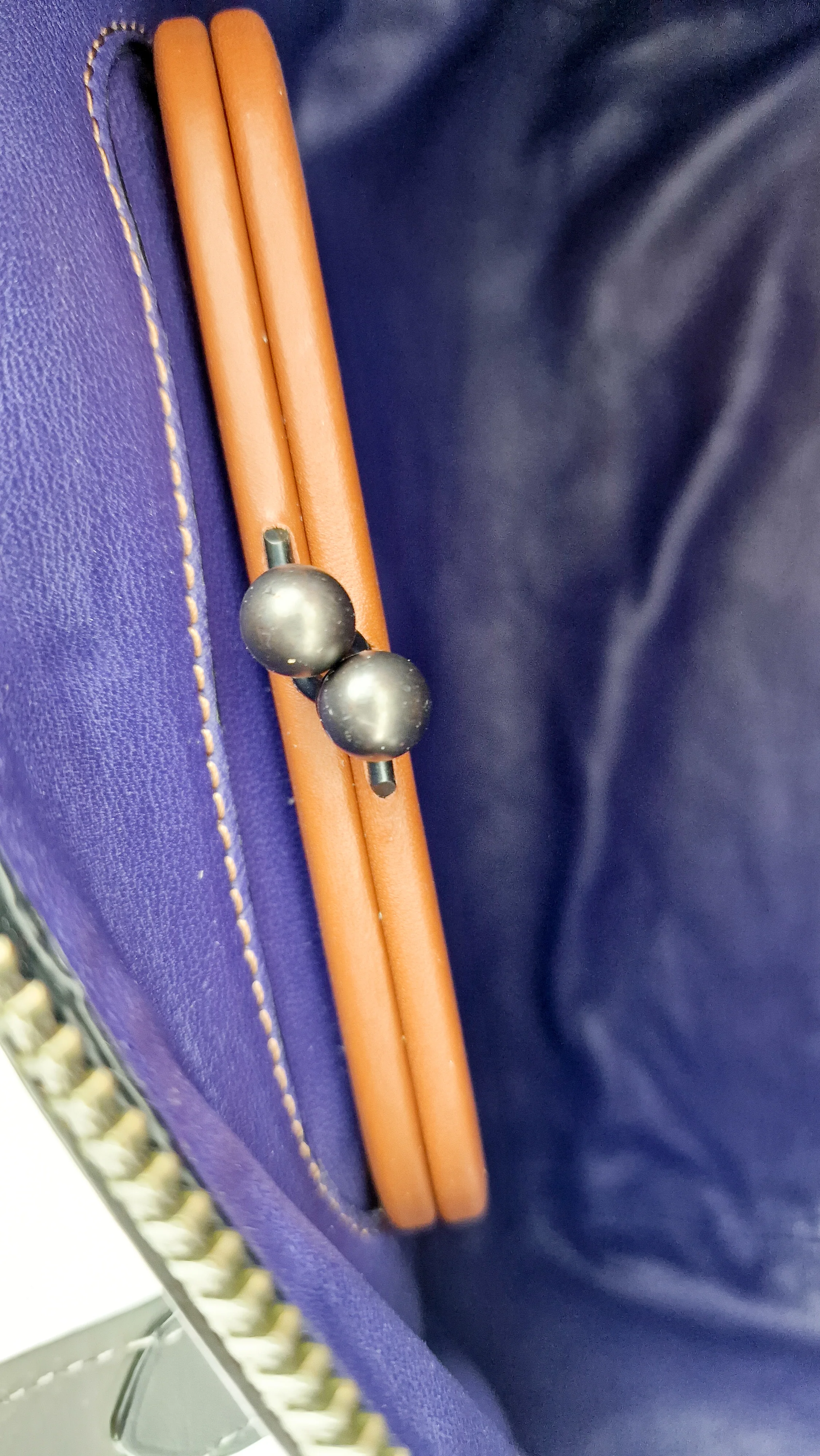 Coach 1941 Badlands Satchel Bag in Purple Blue Heather Grey Colorblock Smooth Leather - Coach 56587 - Image 19