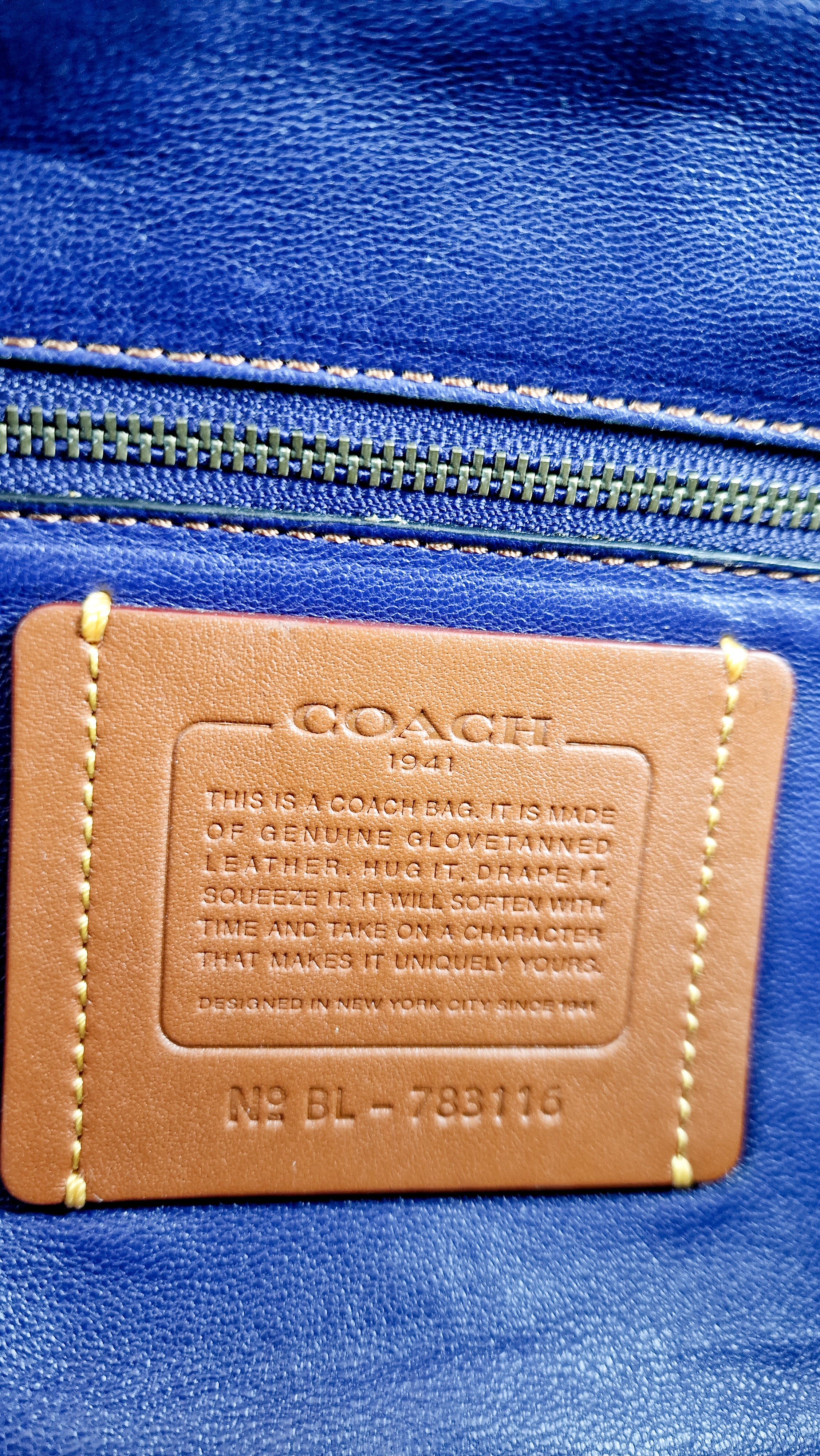 Coach 1941 Badlands Satchel Bag in Purple Blue Heather Grey Colorblock Smooth Leather - Coach 56587 - Image 20