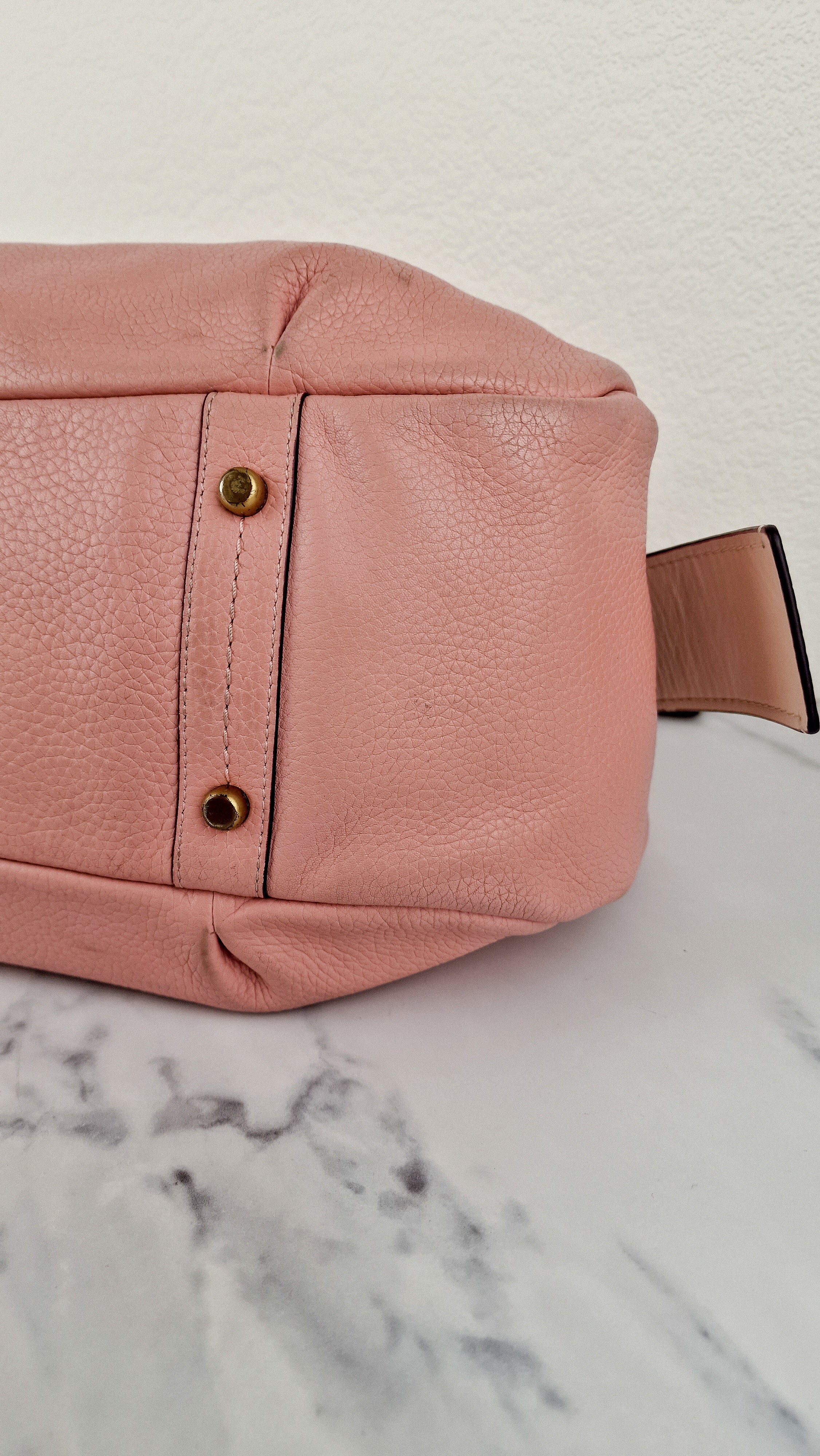 Coach 1941 Bandit Hobo 39 Bag in Peony Pink with Floral Bow - Pebble Leather - 2 in 1 handbag - Coach 86760 - Image 8