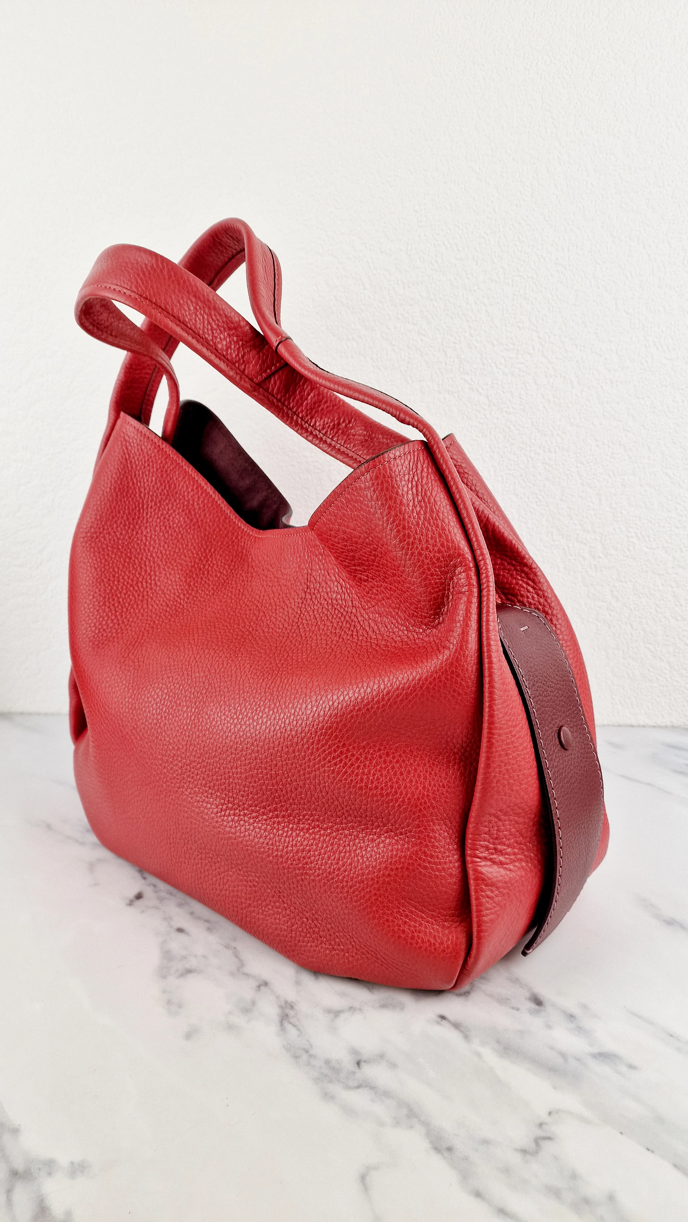 Coach 1941 Bandit Hobo 39 Bag in Washed Red Pebble Leather - 2 in 1 handbag - Coach 86760 - Image 3
