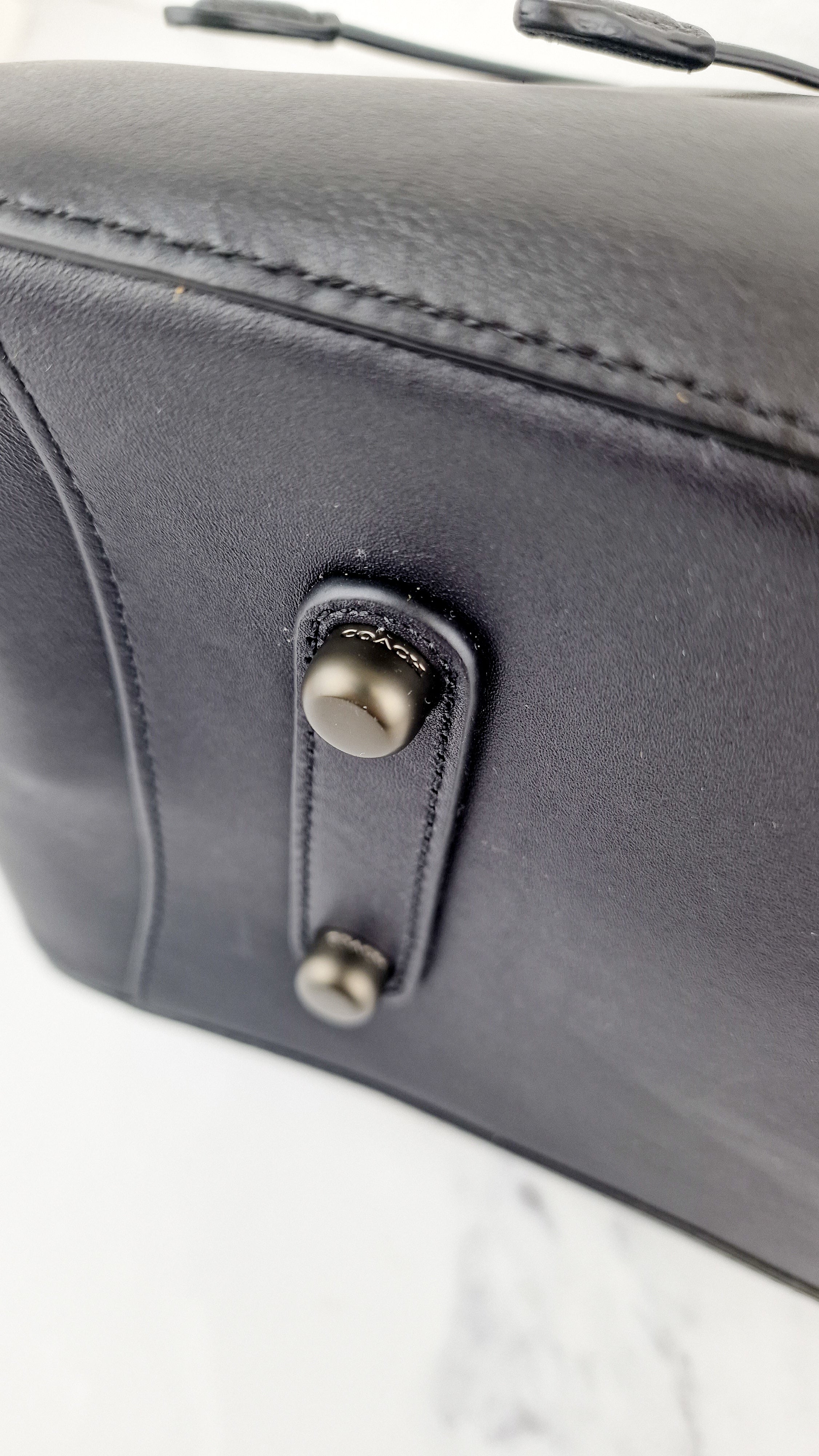 Coach 1941 Cooper Carryall in Black Smooth Leather - Handbag Shoulder Bag - Coach 22821 - Image 10