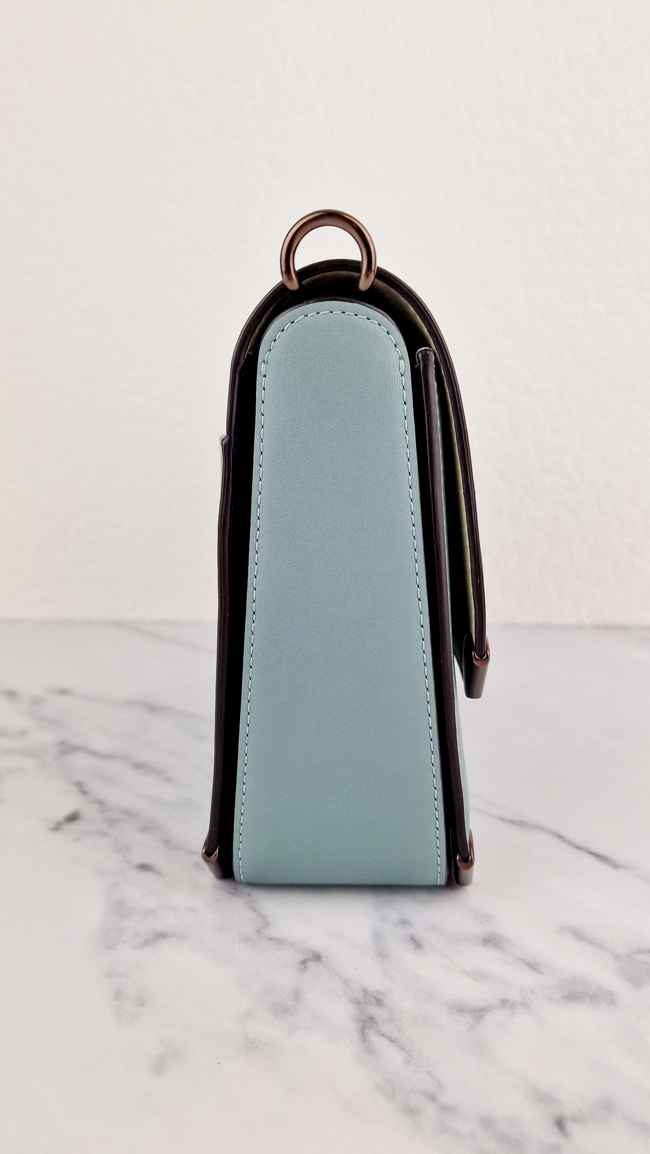 Coach 1941 Cooper Shoulder Bag Sage Green Blue Crossbody Flap Bag - Coach 38660 - Image 10