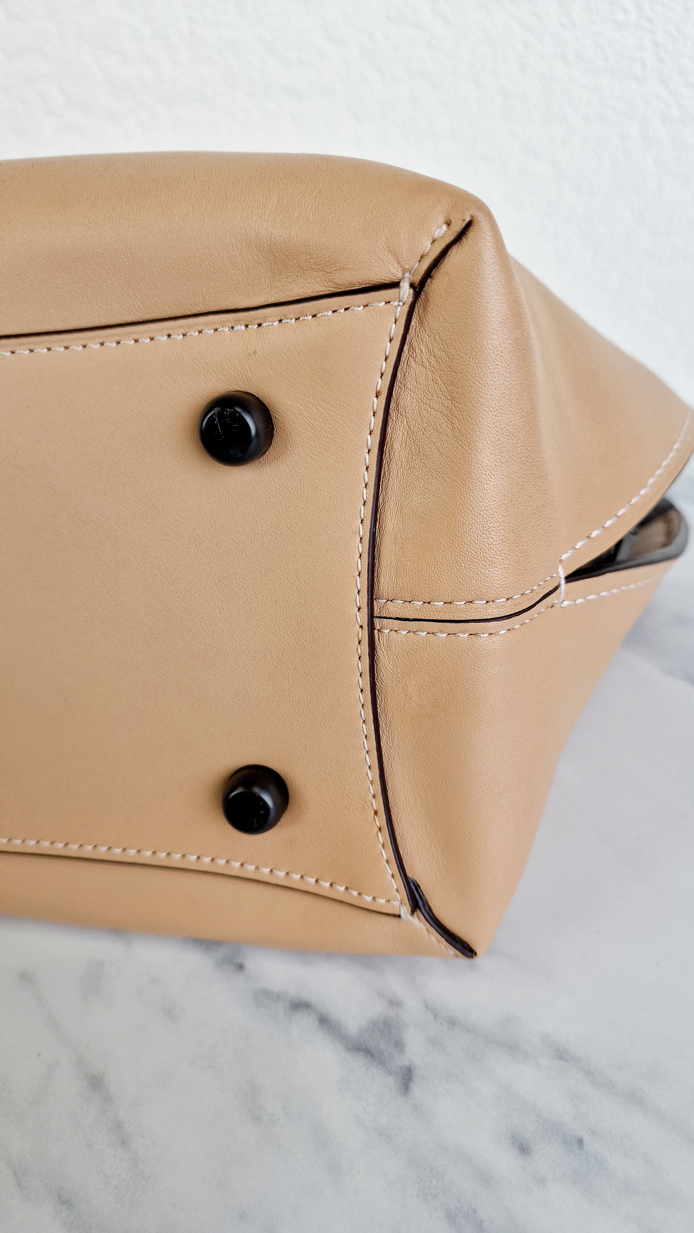 Coach 1941 Dakotah Satchel in Beechwood Smooth Leather - Tophandle Crossbody Handbag - Coach 59132 - Image 11