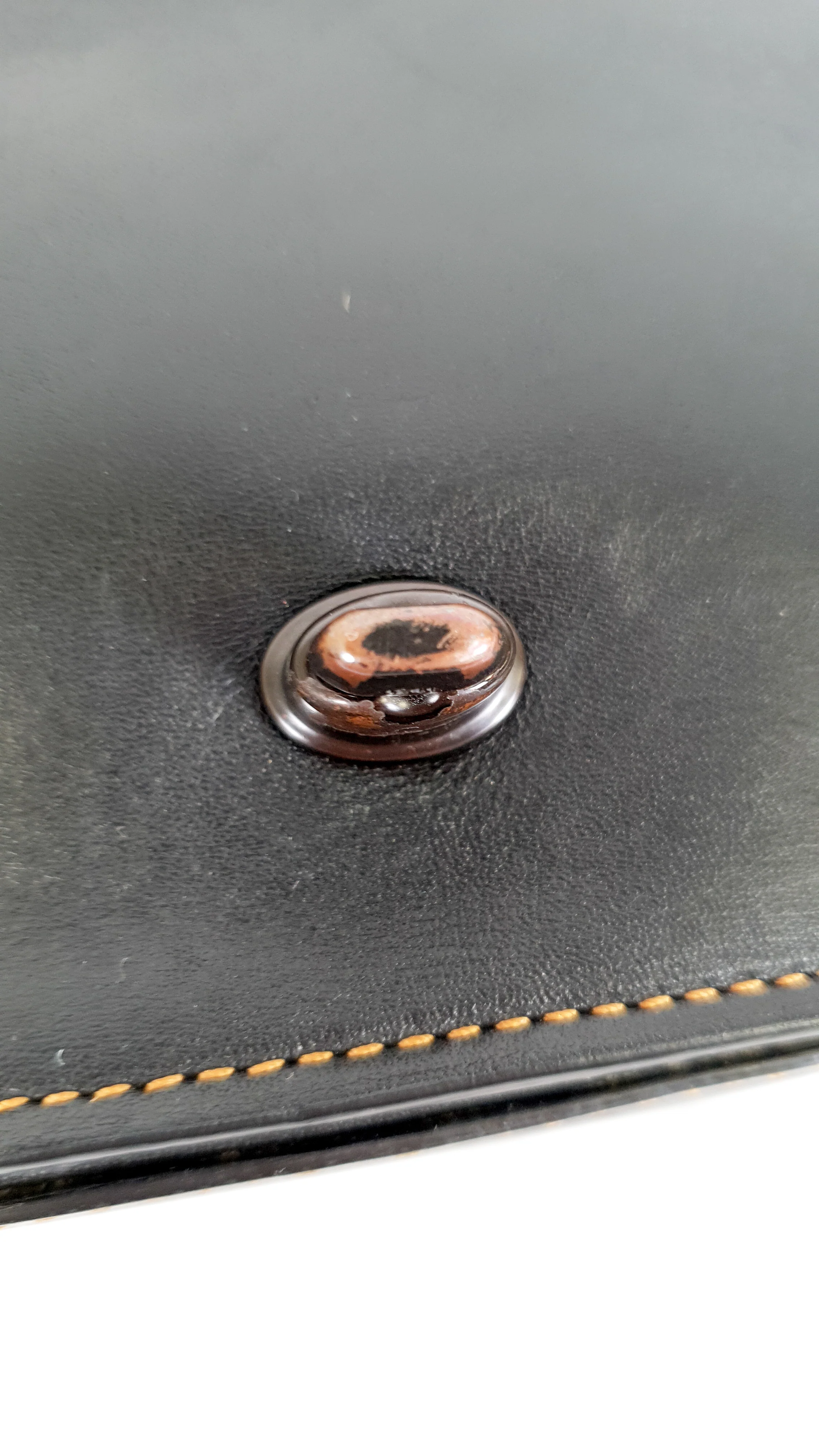 Coach 1941 Dinky 24 in Black Leather with Western Rivets - Crossbody Flap Bag Shoulder Chain Coach 56611 - Image 11