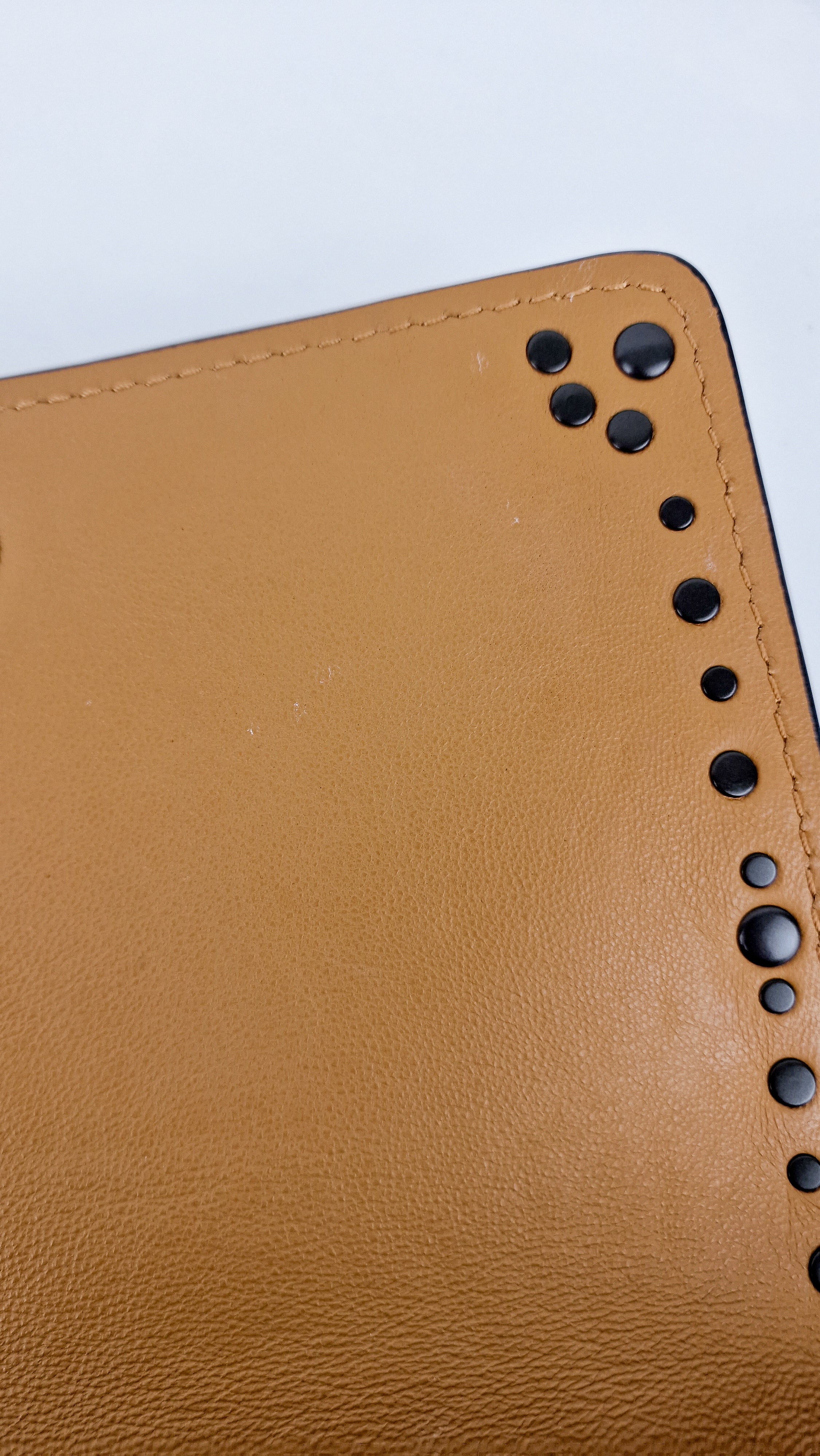 Coach 1941 Dinky Black with Customized Rivets Embellishment - Smooth Leather Crossbody Bag - Coach 37296 - Image 13