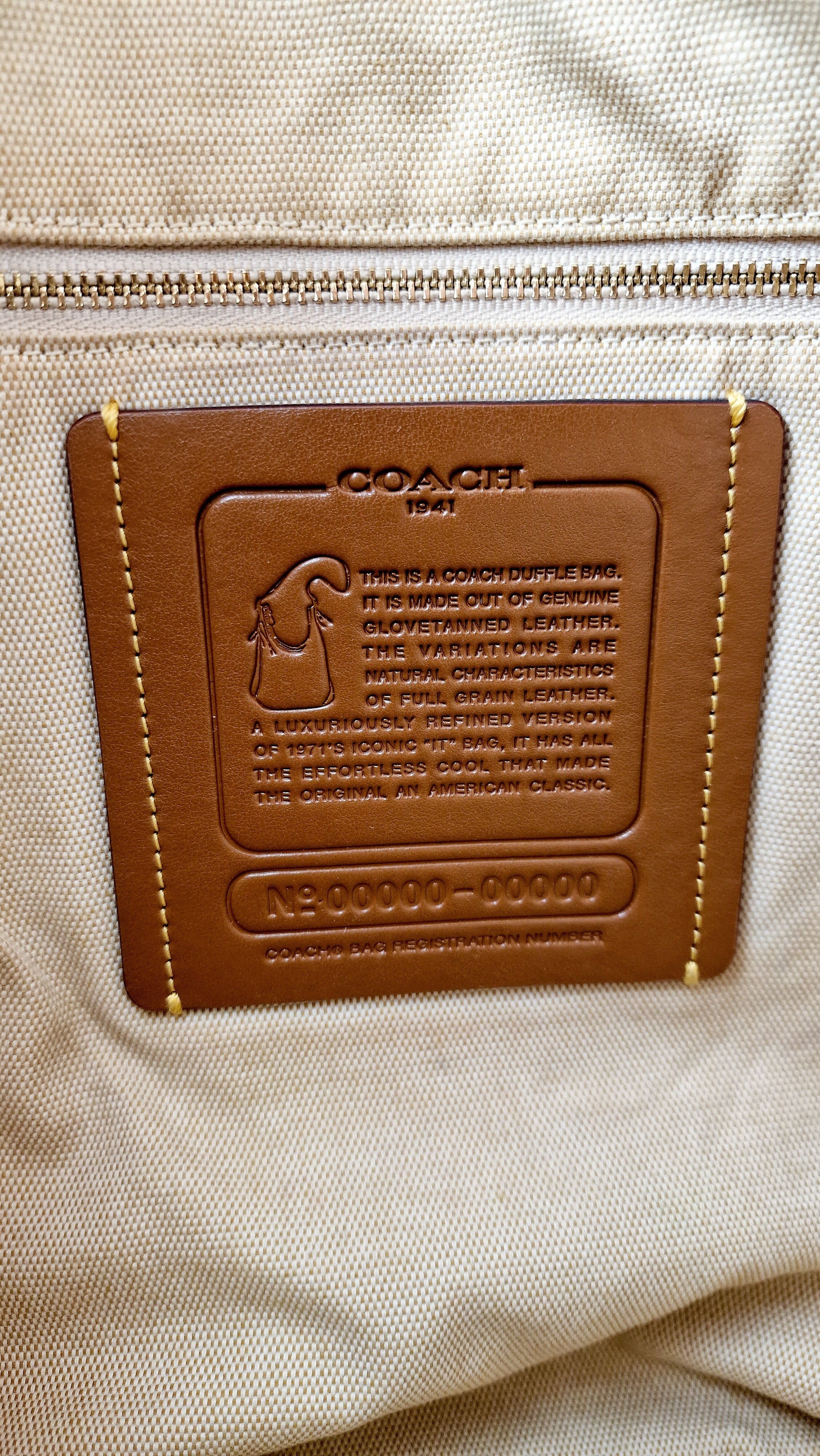 Coach 1941 Duffle Bag with Border Rivets in Black Pebble Leather with Zip Top Tea Rose - Crossbody bag - Image 14