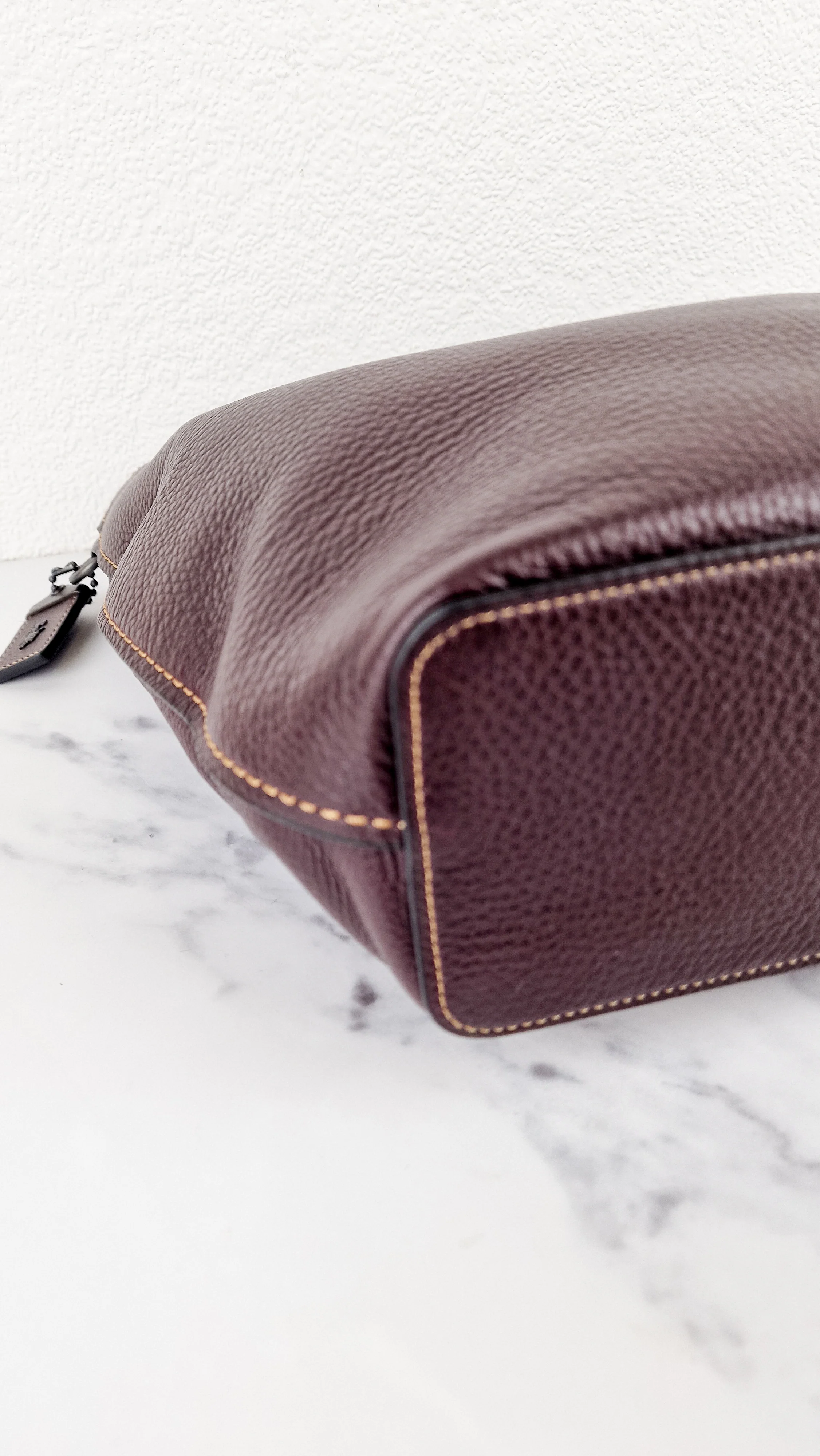 Coach 1941 Duffle Bag in Oxblood Brown Pebble Leather - Crossbody bag - Coach 58019 - Image 11