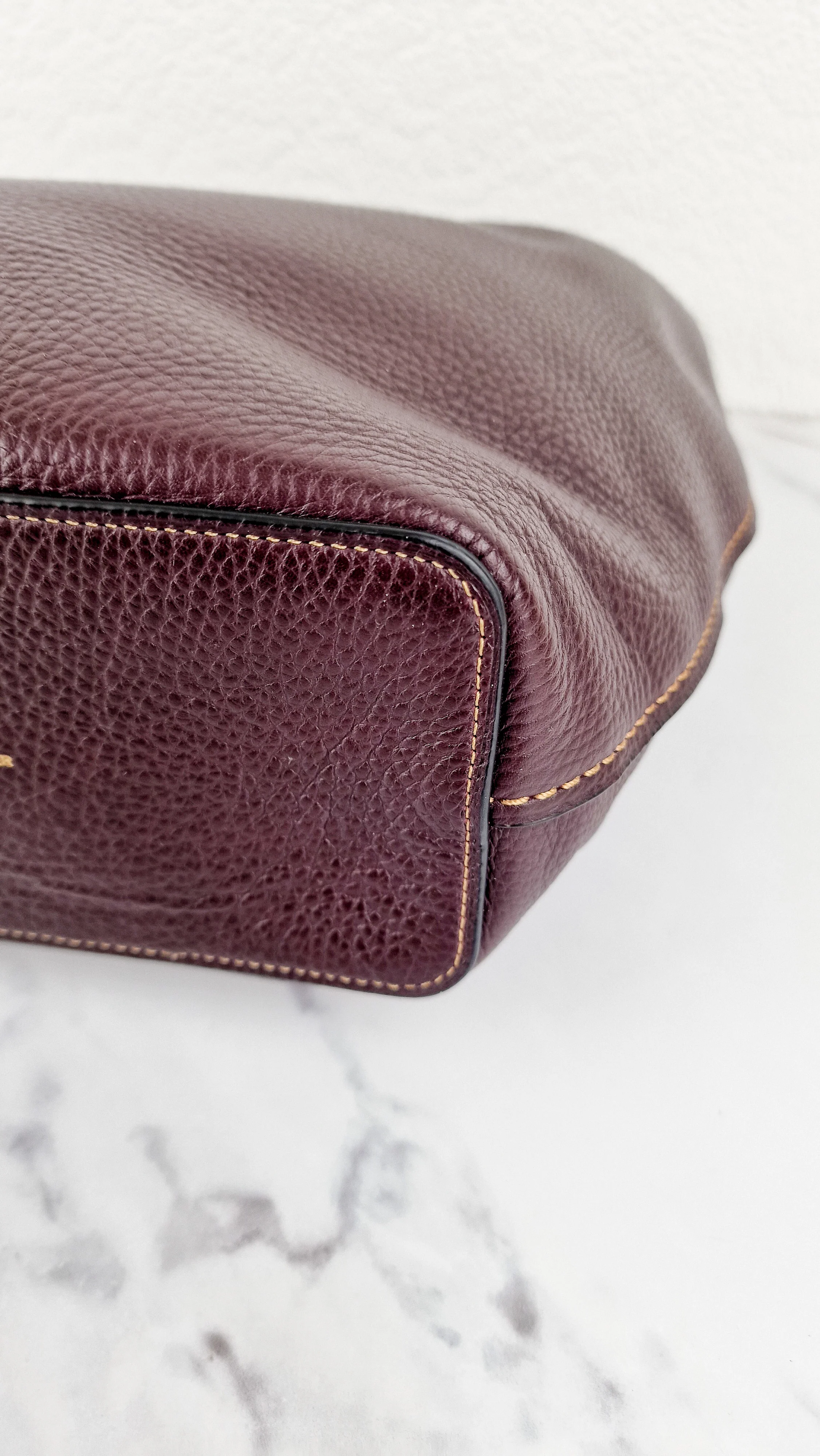 Coach 1941 Duffle Bag in Oxblood Brown Pebble Leather - Crossbody bag - Coach 58019 - Image 12