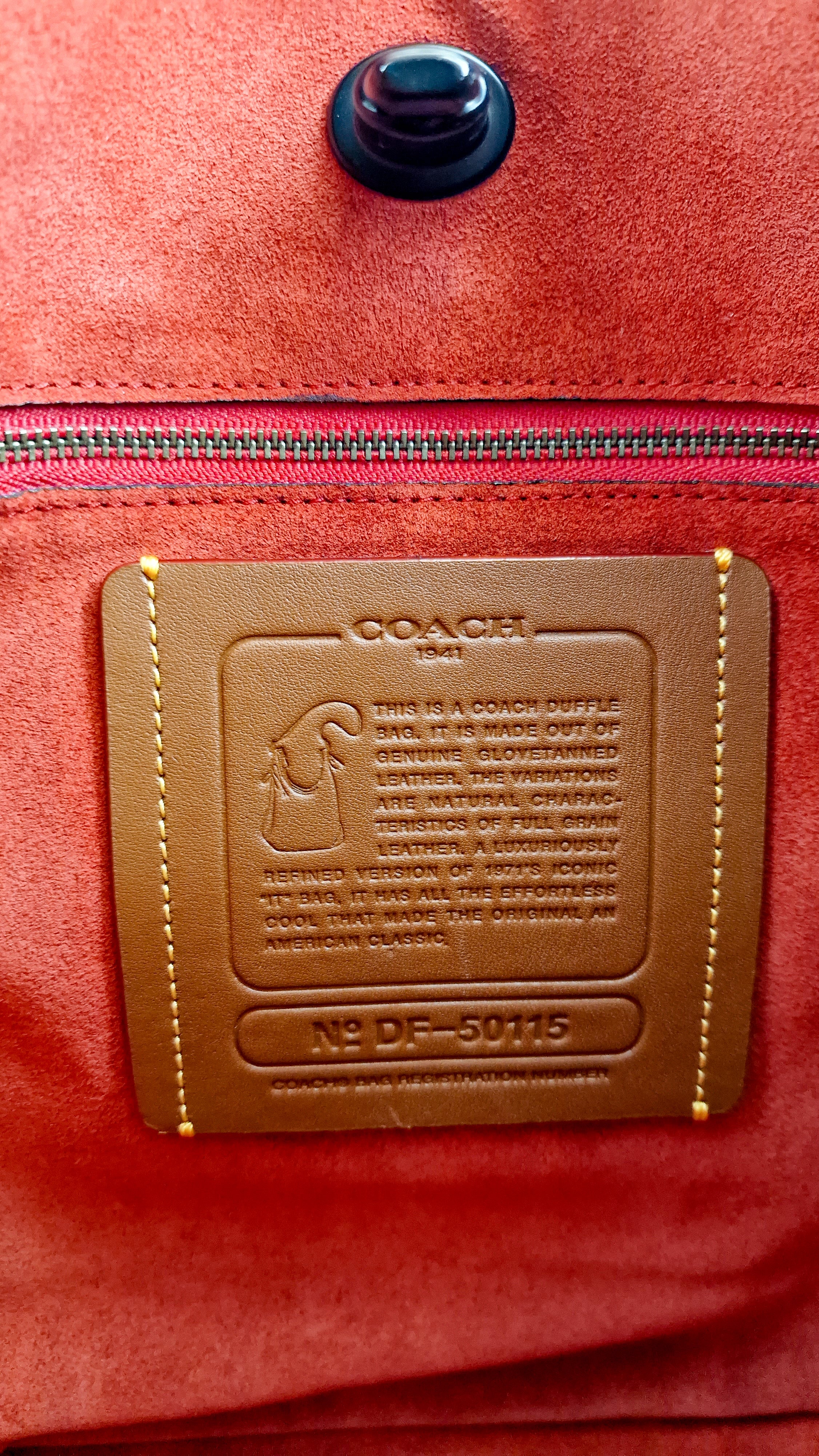 Coach 1941 Duffle Bag in Oxblood Brown Pebble Leather - Crossbody bag - Coach 58019 - Image 15