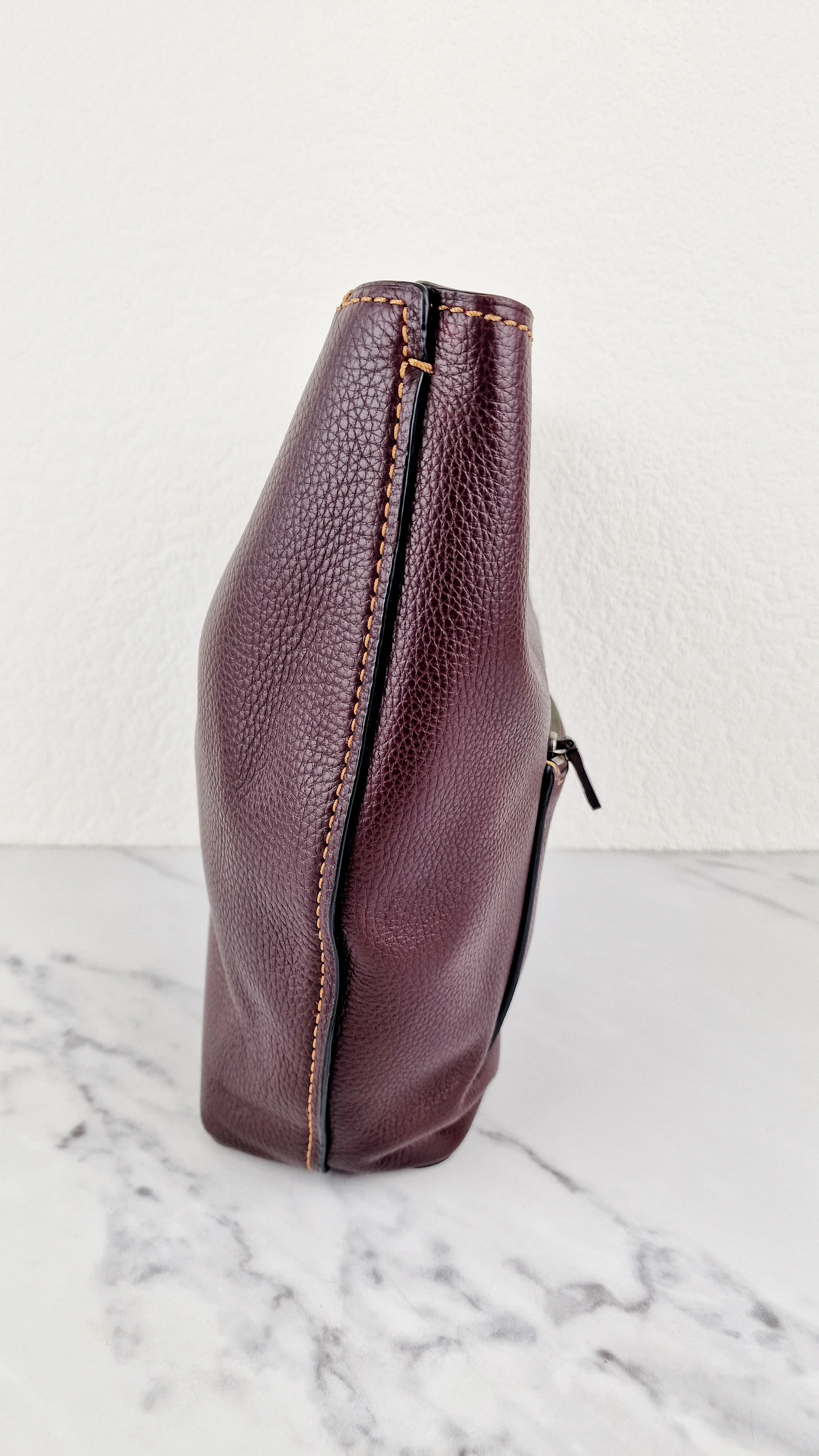 Coach 1941 Duffle Bag in Oxblood Brown Pebble Leather - Crossbody bag - Coach 58019 - Image 5