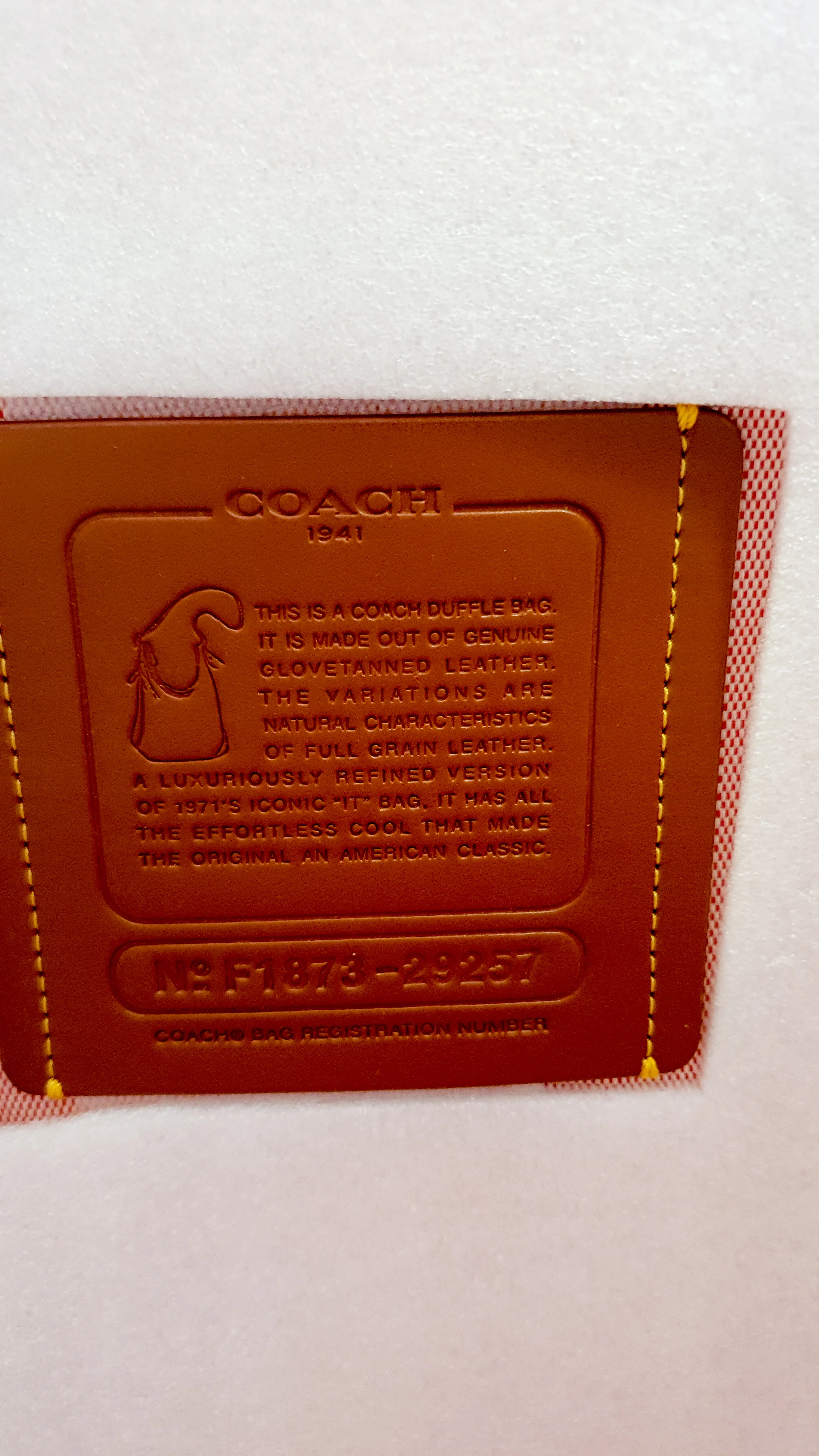 Coach 1941 Duffle Bag in Oxblood Pebble Leather with Zip Top - Coach 29257 - Image 13