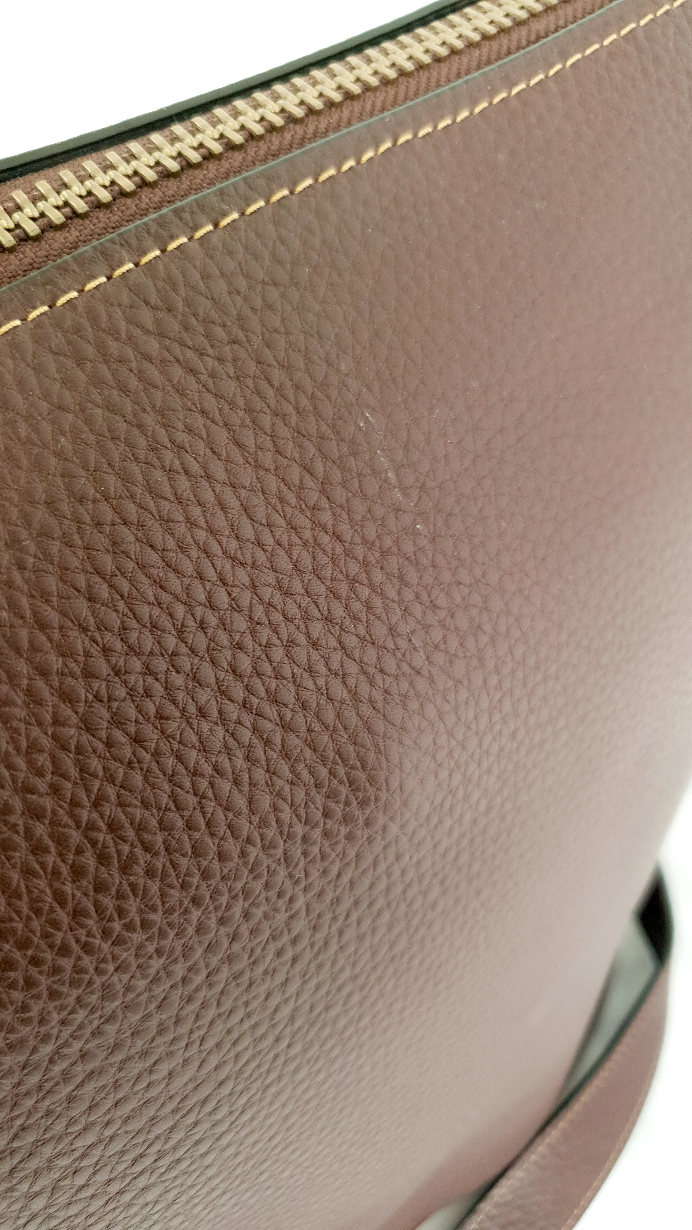 Coach 1941 Duffle Bag in Oxblood Pebble Leather with Zip Top - Coach 29257 - Image 8