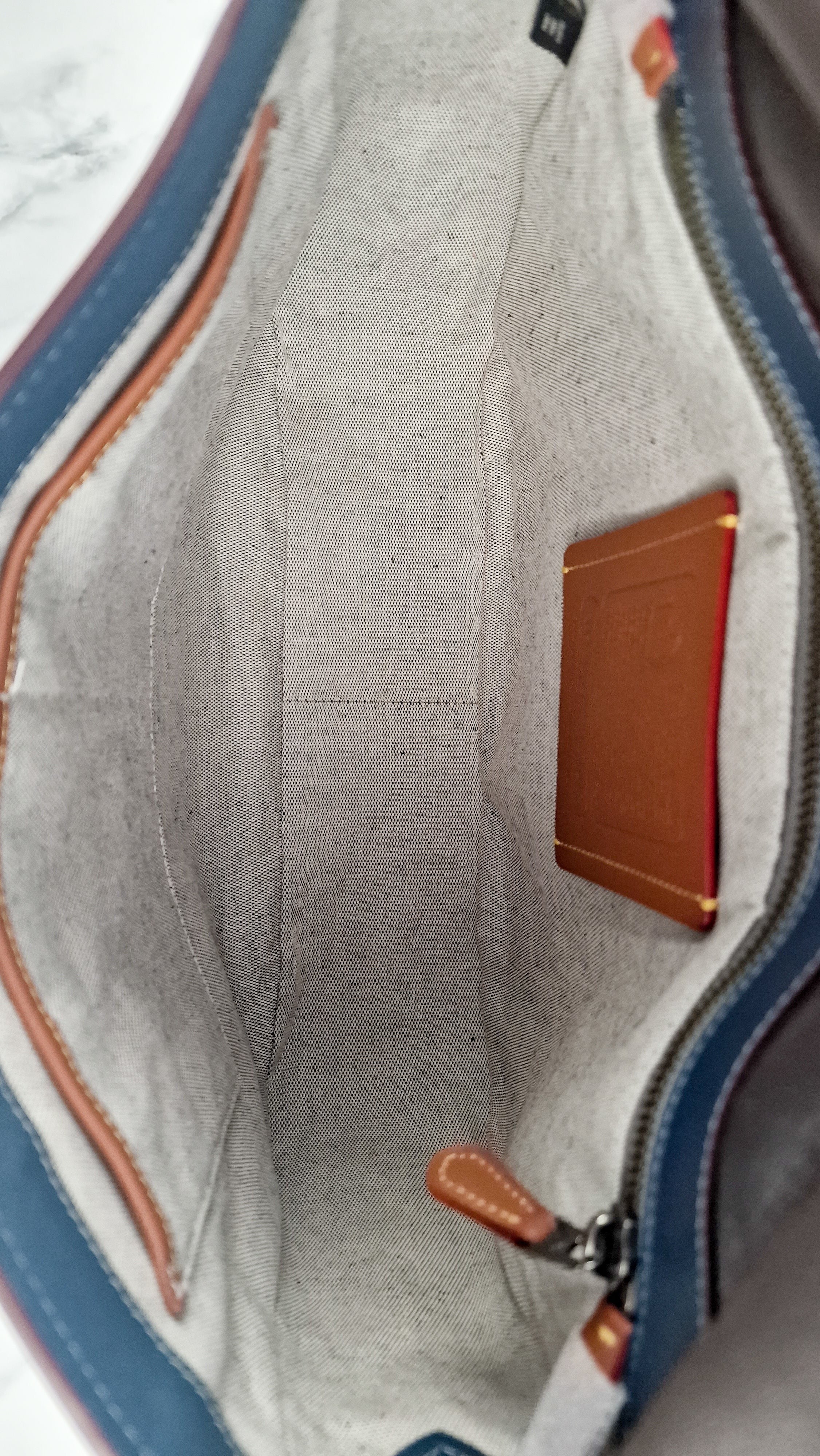 Coach 1941 Saddle 33 Large Dark Denim Blue Bag - Smooth Leather Crossbody Bag - Coach 11108 - Image 12