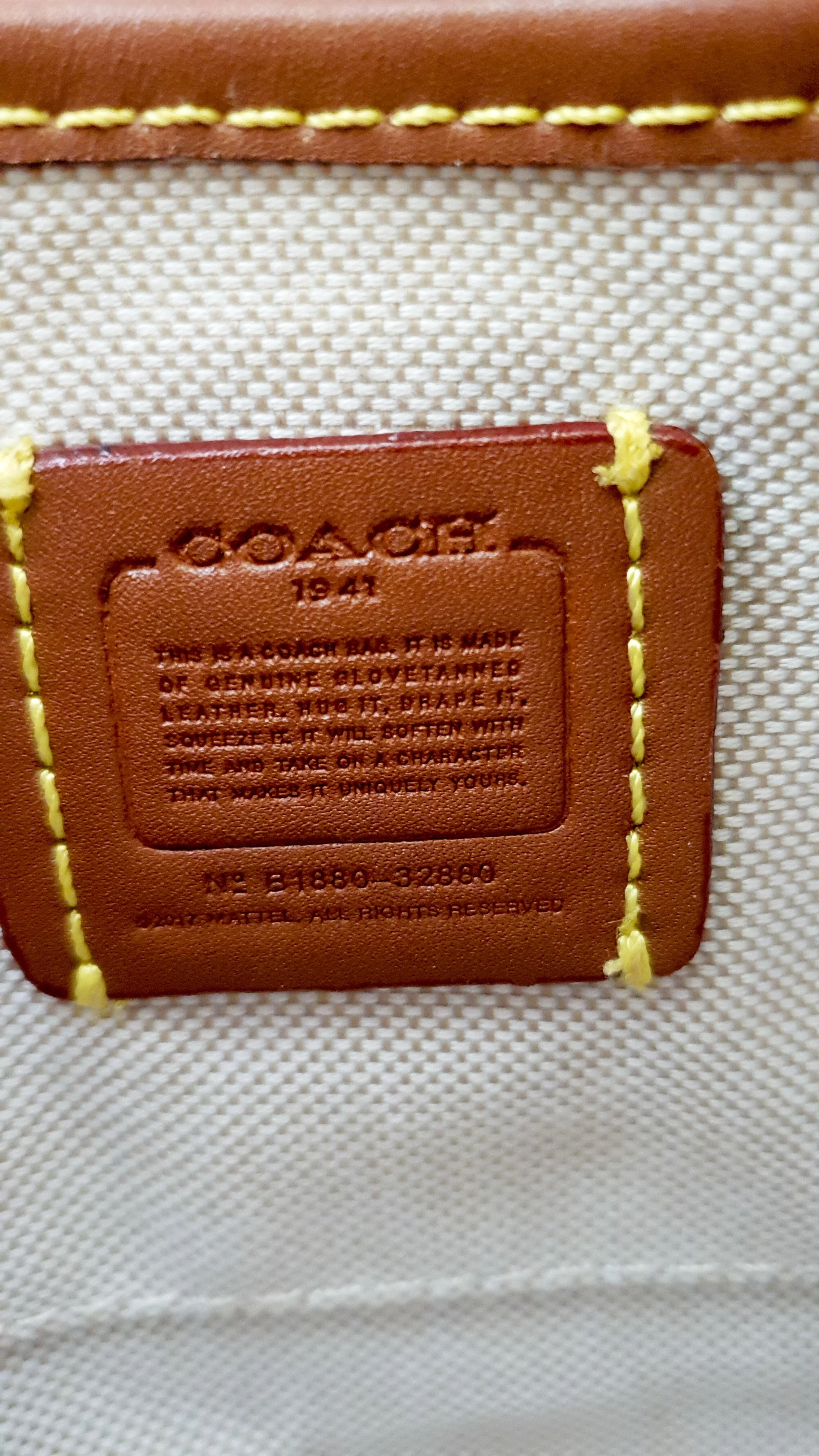 Coach 1941 Mini Duffle 12 Bag in Red smooth Glovetanned Leather with Zip Top & Border Rivets- Crossbody bag - Coach 32880 - Image 18