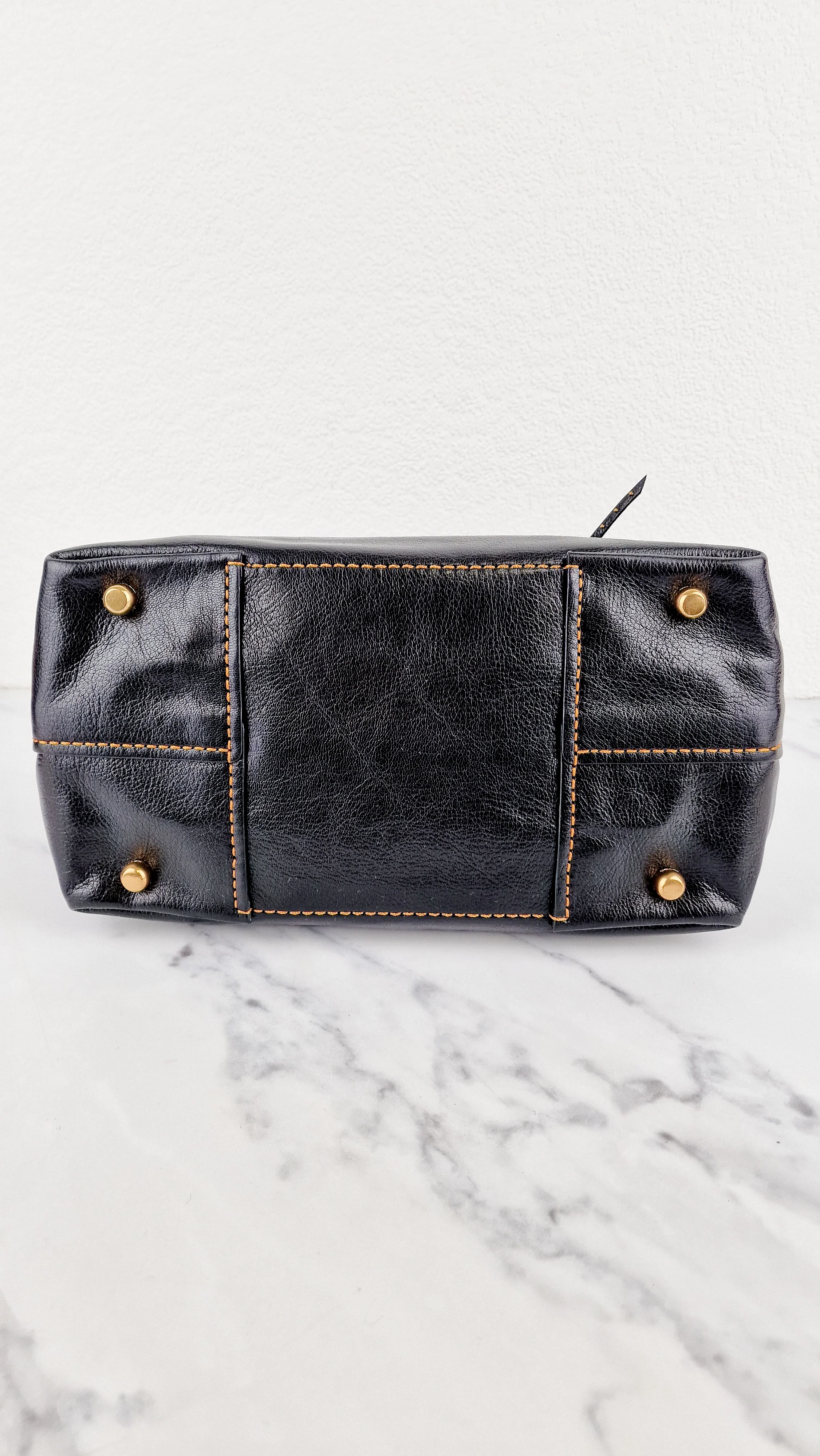Coach 1941 Outlaw Satchel Bag in Black Polished Grain Leather - Shoulder Bag Handbag - Coach 38190 - Image 10