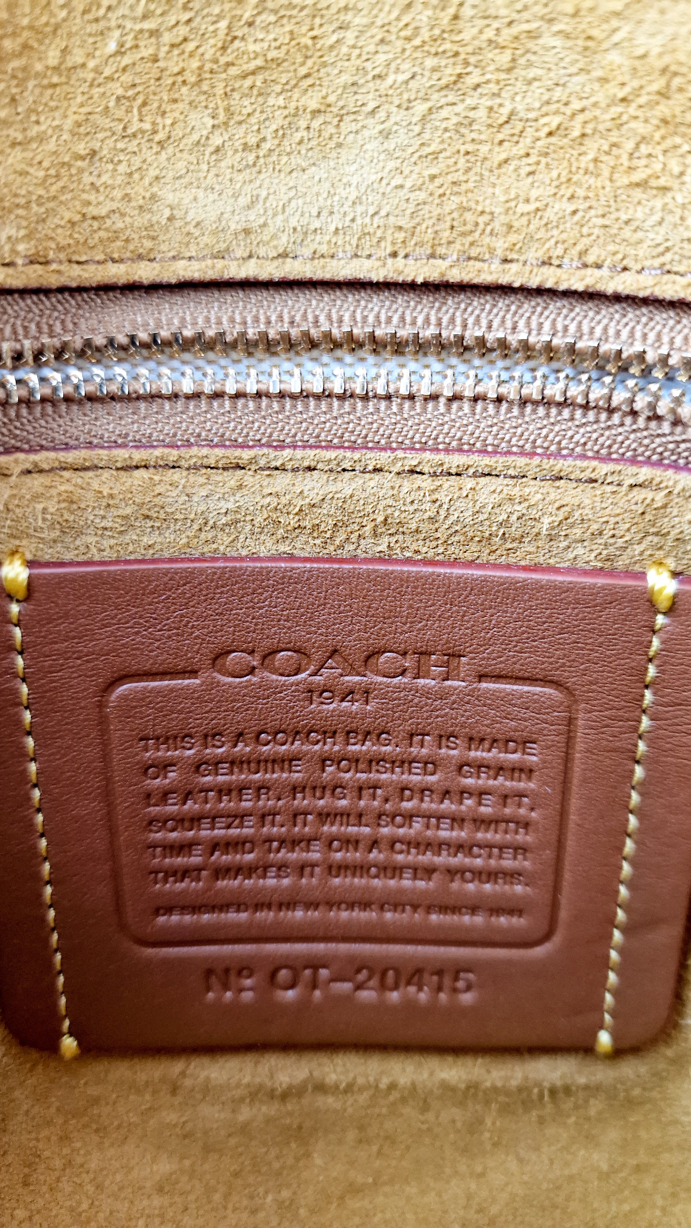 Coach 1941 Outlaw Satchel Bag in Black Polished Grain Leather - Shoulder Bag Handbag - Coach 38190 - Image 15