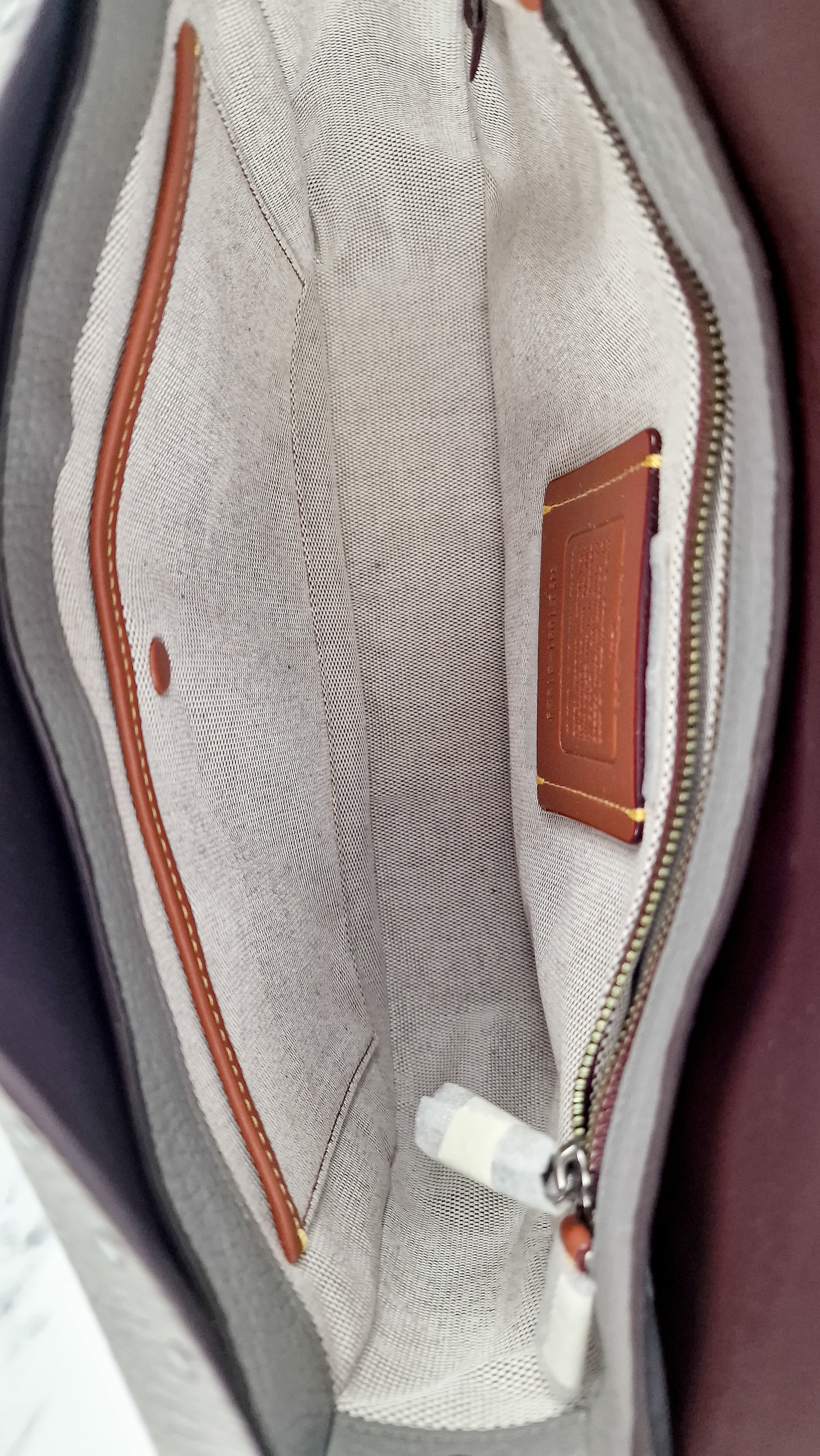 Coach 1941 Page 27 With Border Rivets in Heather Grey Pebble Leather - Coach 31929 - Image 13