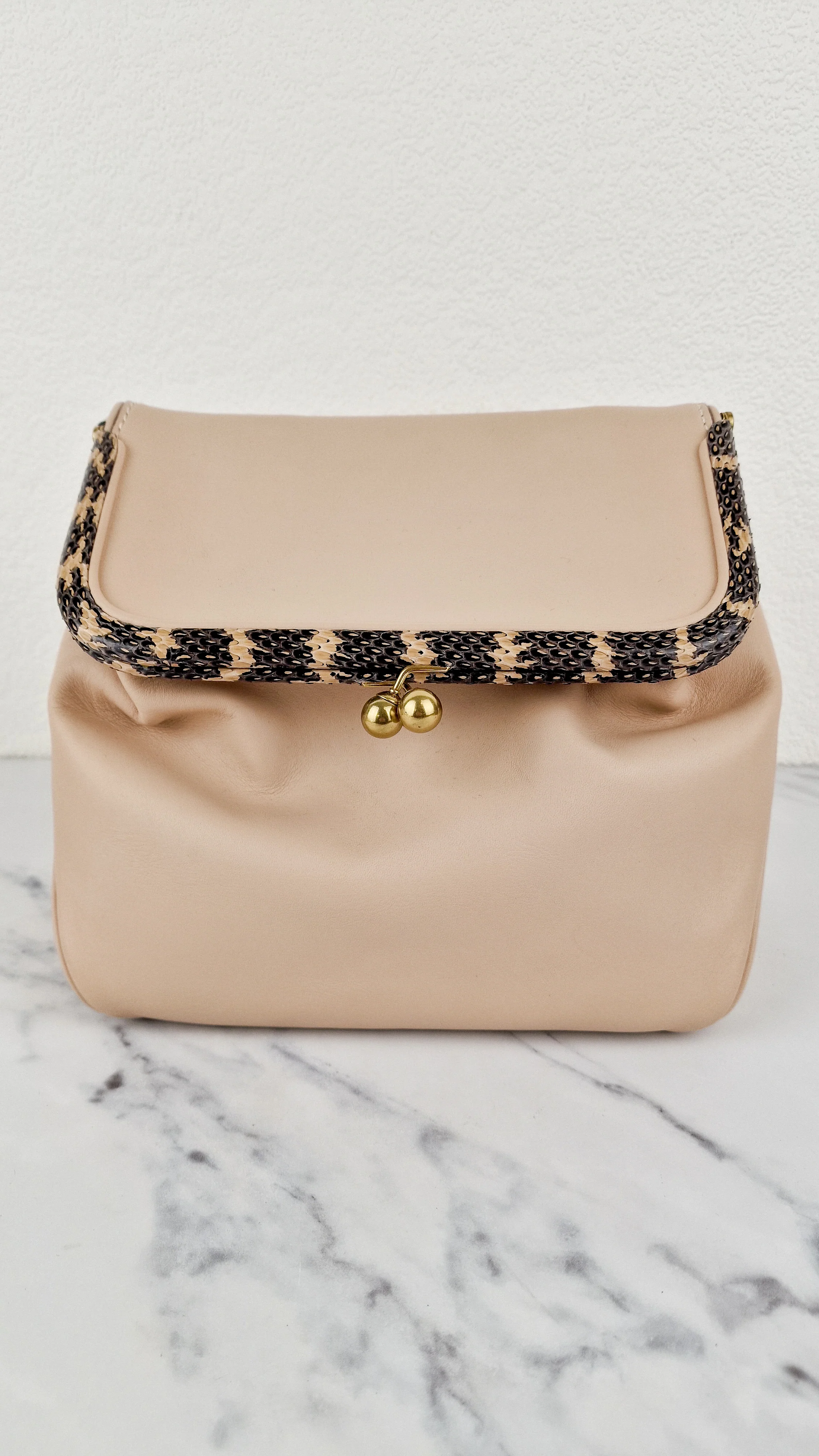 Coach 1941 Rider Bag 24 Crossbody Snakeskin in Beige Sand Cream Smooth Leather - Coach 75501 - Image 2