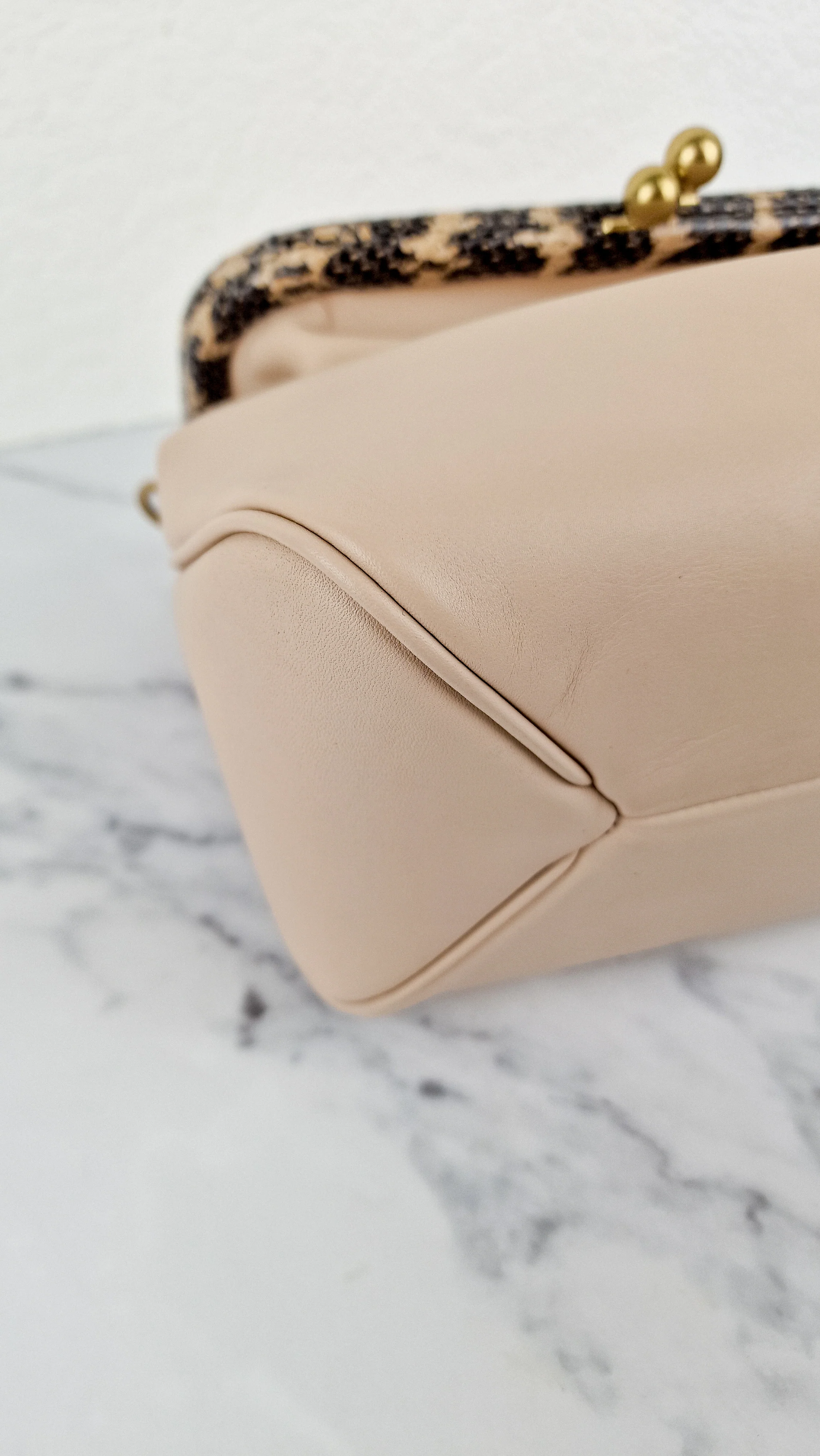 Coach 1941 Rider Bag 24 Crossbody Snakeskin in Beige Sand Cream Smooth Leather - Coach 75501 - Image 9