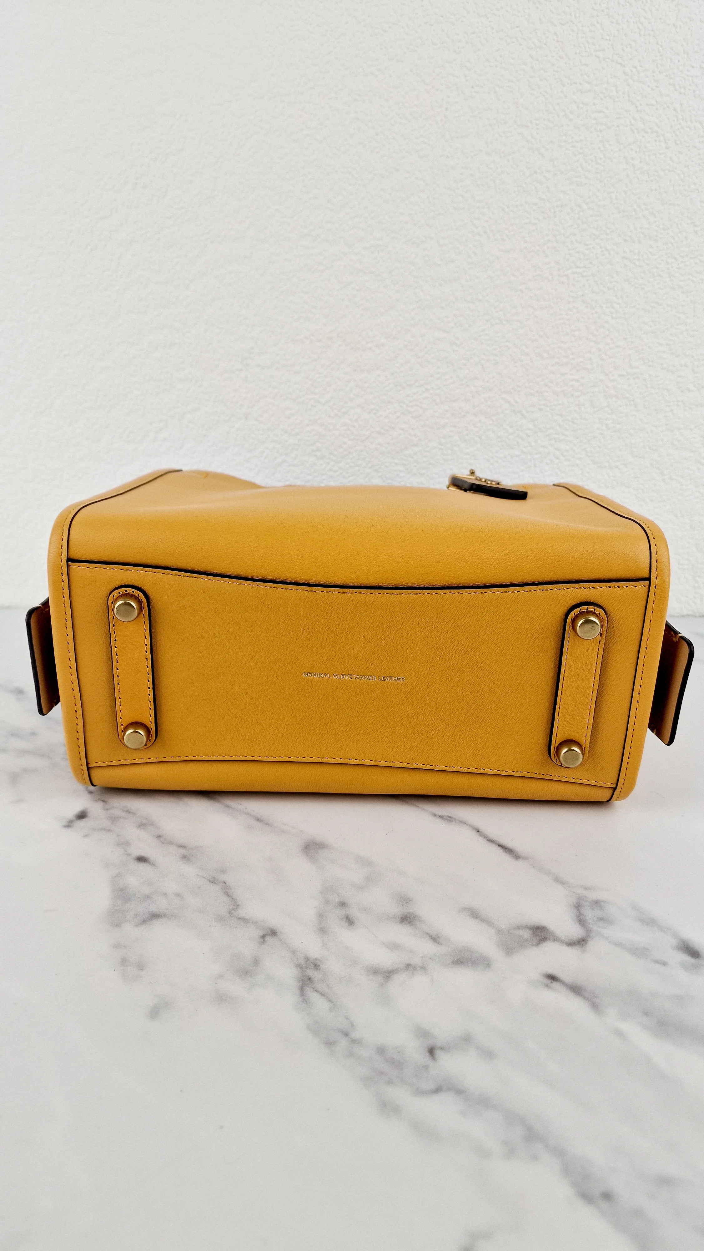 Coach 1941 Rogue 25 in Buttercup Yellow With Recycled Handles Leather Satchel - Coach C7619 - Image 12