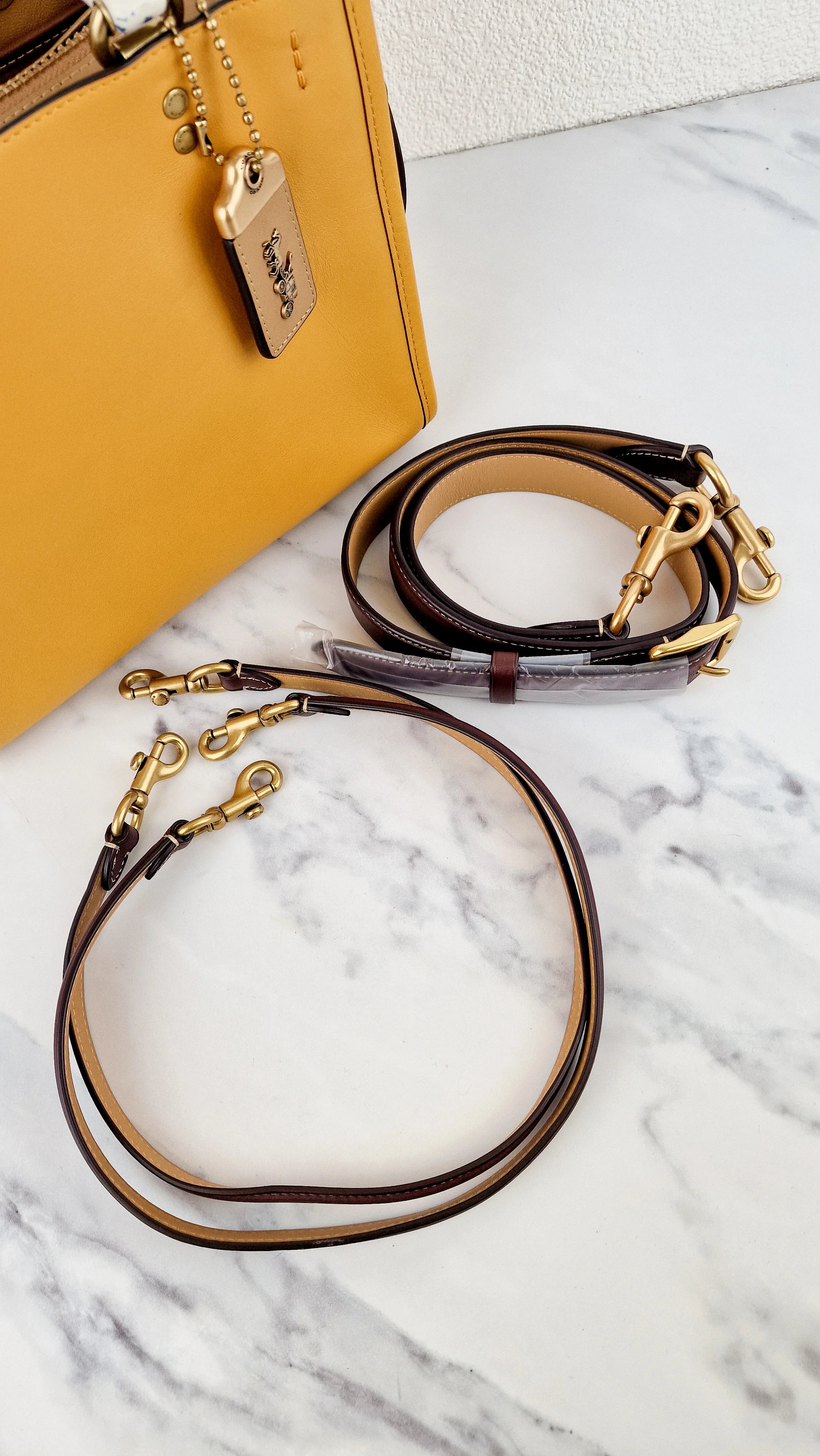 Coach 1941 Rogue 25 in Buttercup Yellow With Recycled Handles Leather Satchel - Coach C7619 - Image 23