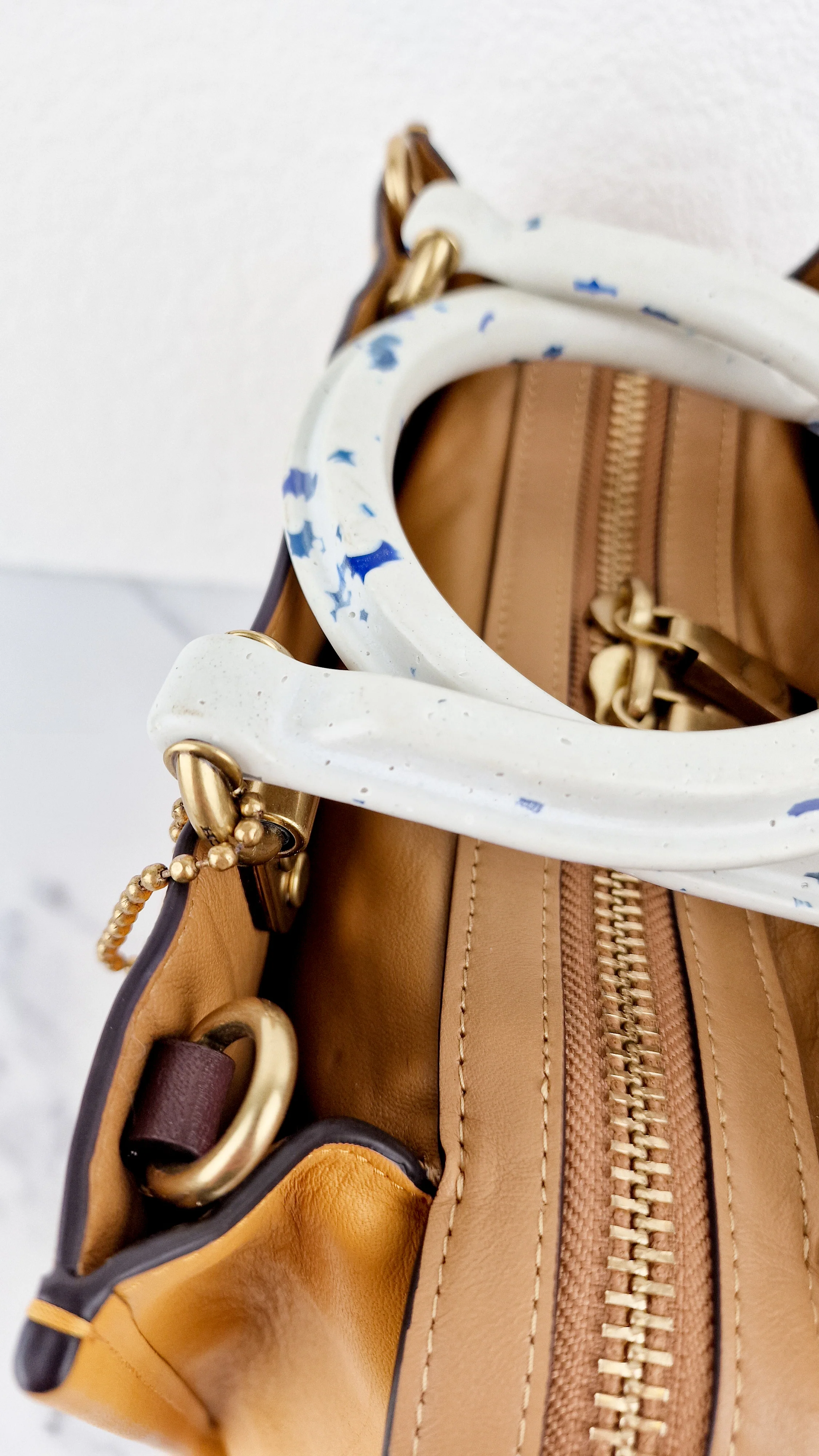 Coach 1941 Rogue 25 in Buttercup Yellow With Recycled Handles Leather Satchel - Coach C7619 - Image 8