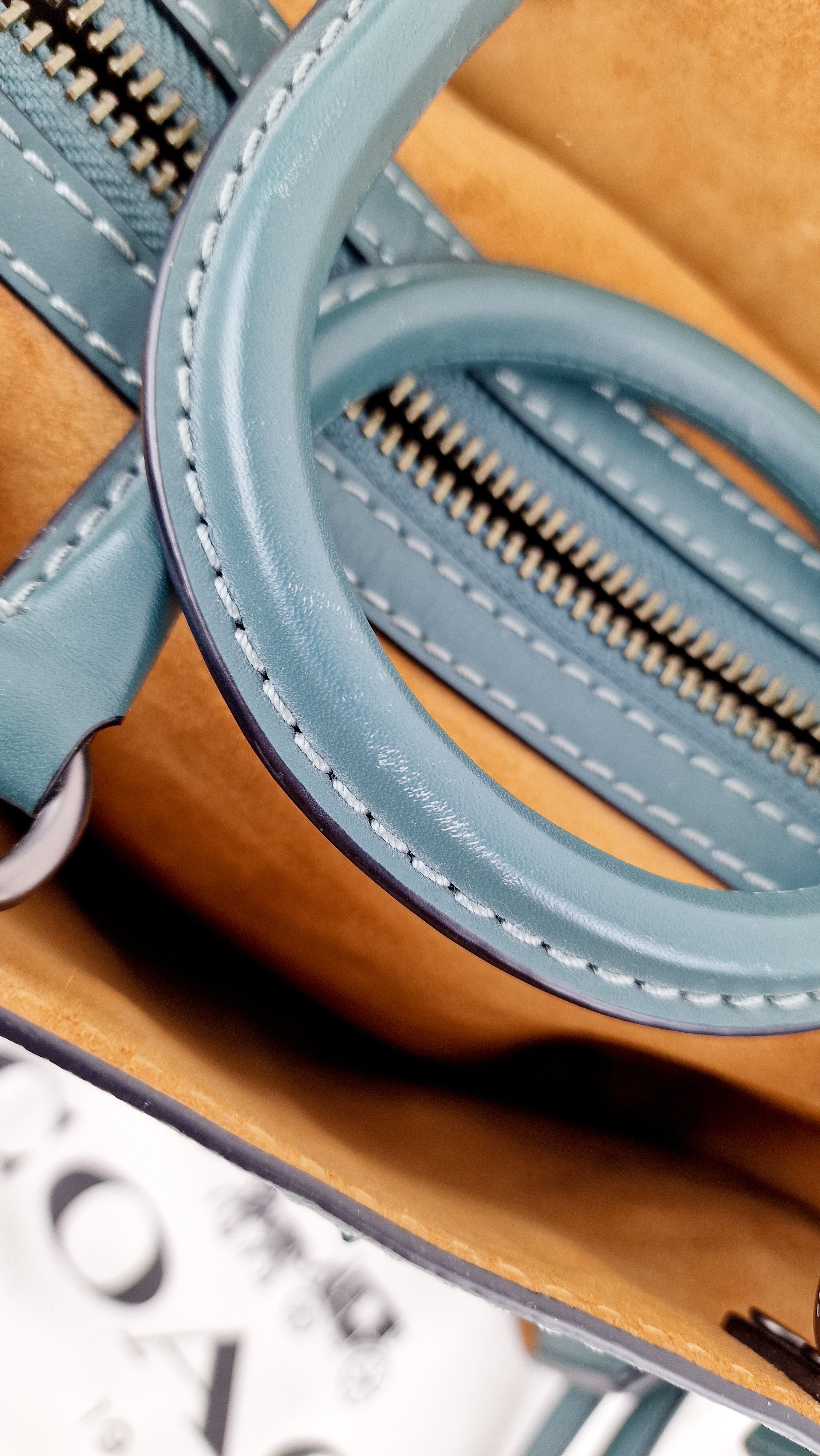 Coach 1941 Rogue 25 in Dark Turquoise With Prairie Rivets Pebble Leather Satchel - Coach 21590 - Image 19