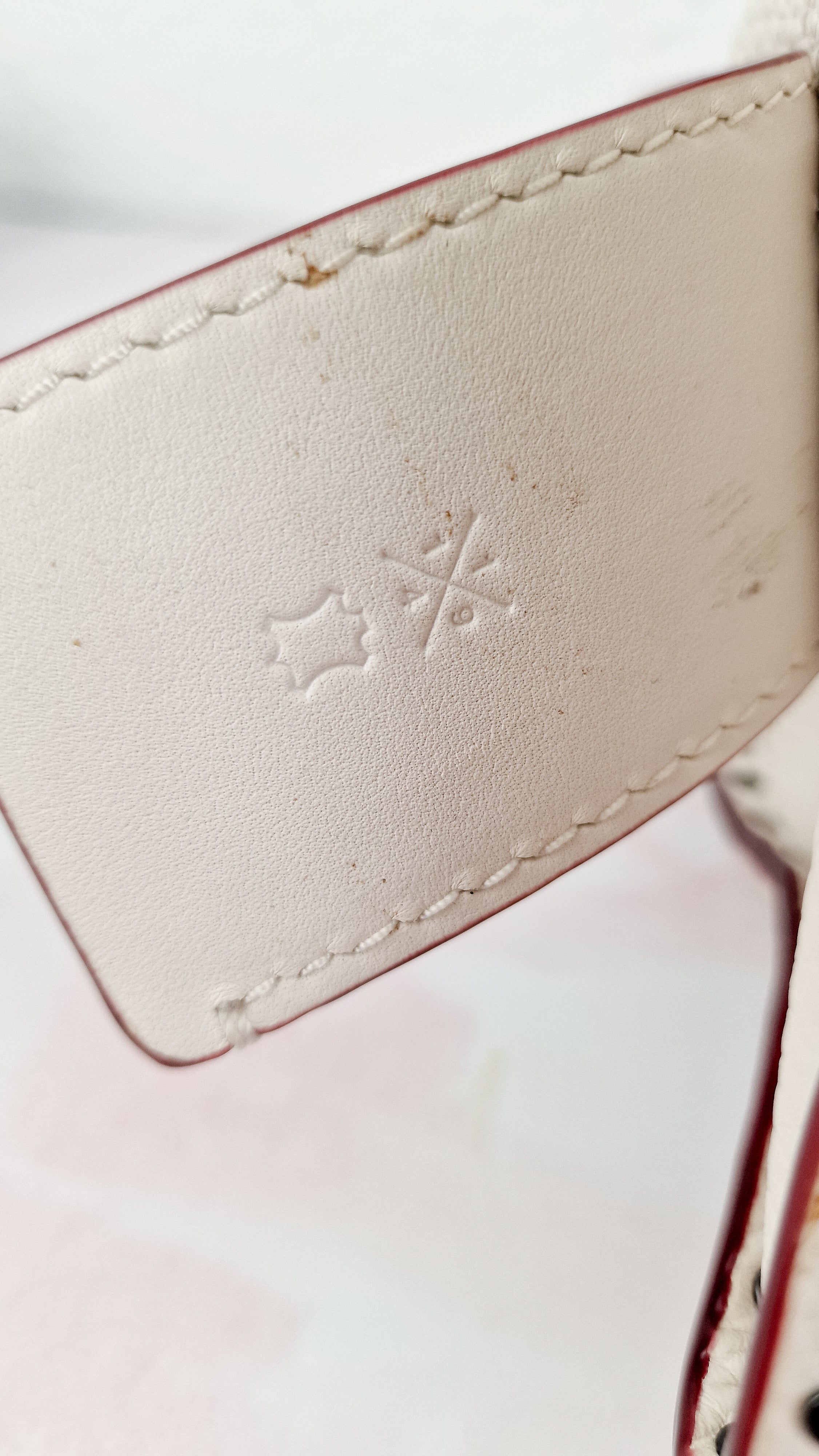 Coach 1941 Rogue 31 in Chalk White Pebble Leather with Border Rivets Tea Rose - Coach 30457 - Image 20