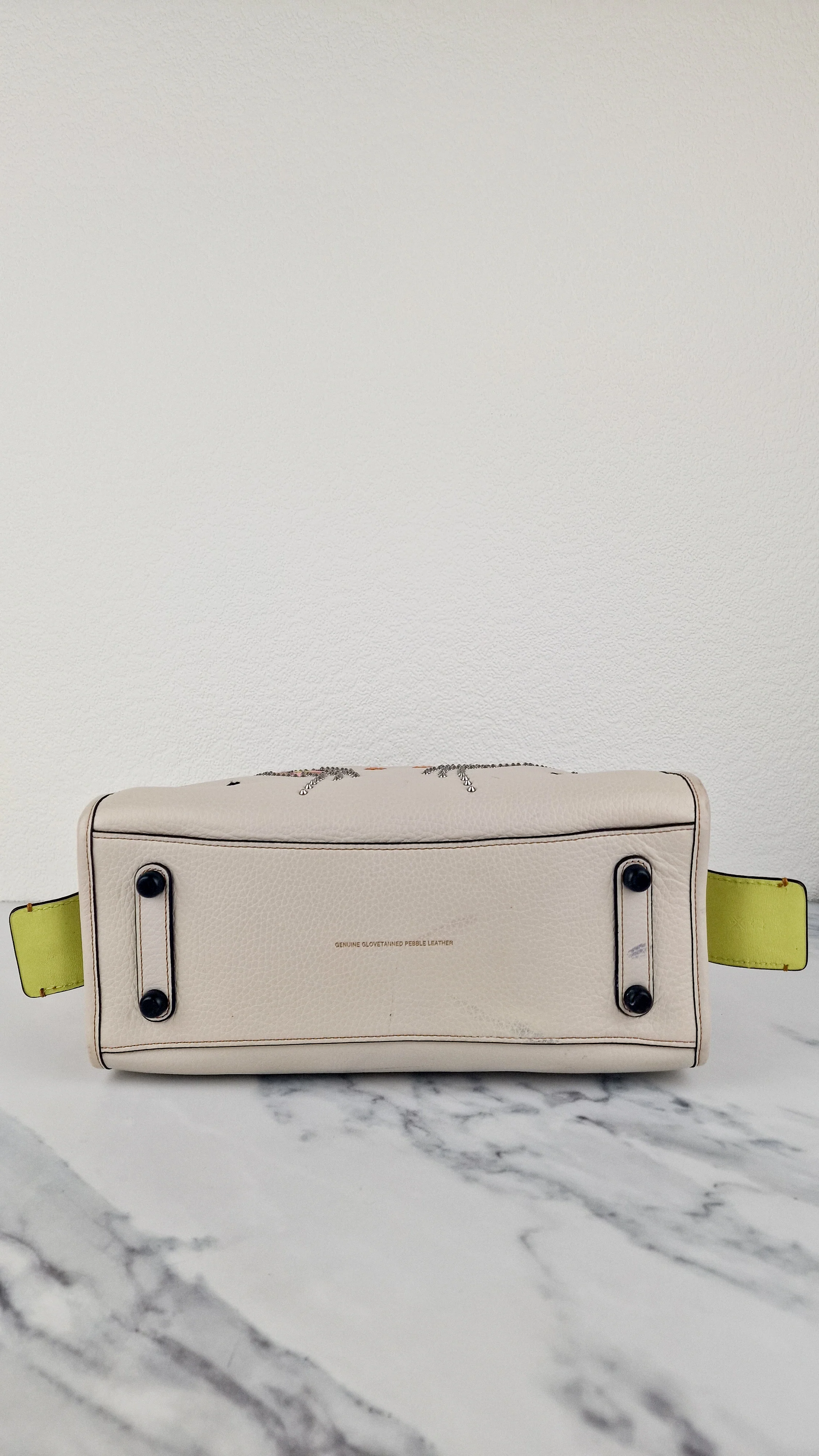 Coach 1941 Rogue 31 in Chalk with Rockets Spaceships - Satchel Handbag Coach 58156 - Image 11