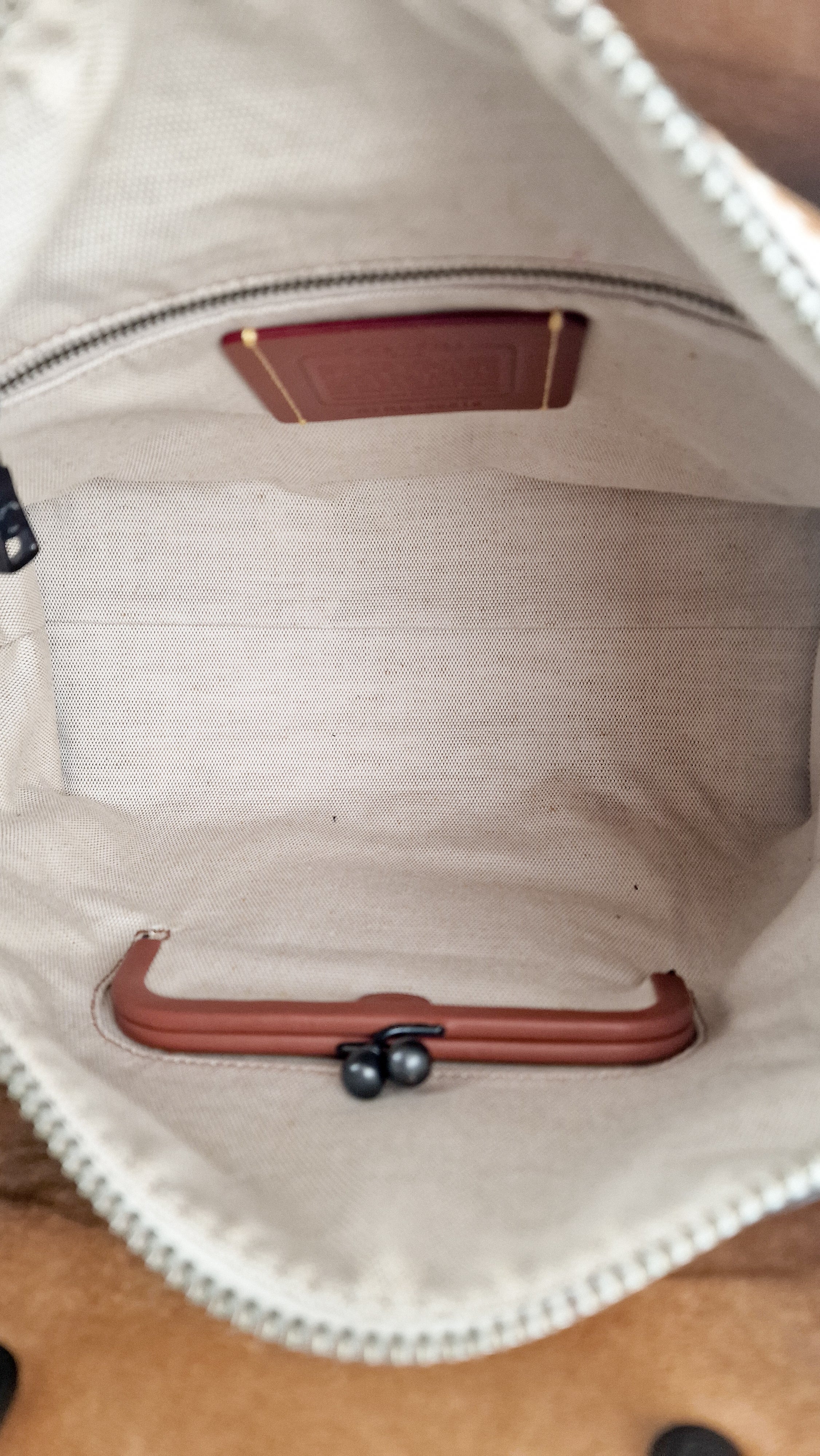Coach 1941 Rogue 31 in Chalk with Rockets Spaceships - Satchel Handbag Coach 58156 - Image 16