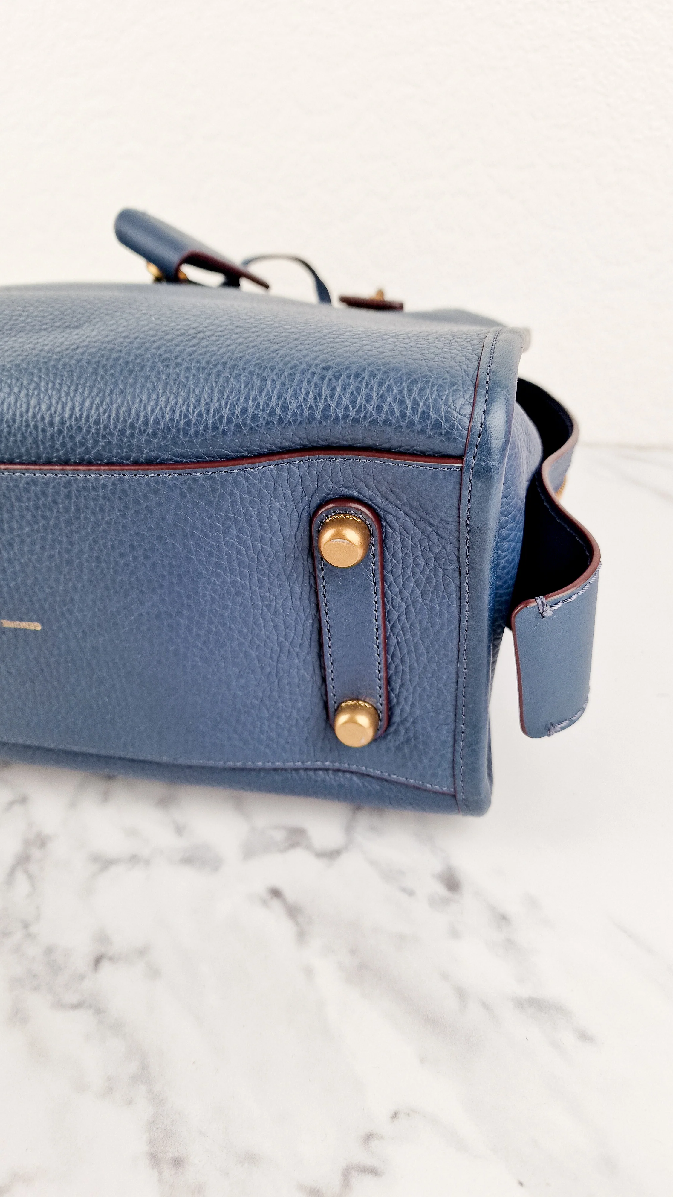 Coach 1941 Rogue 31 in Dark Denim Blue - Shoulder Bag Satchel Handbag Coach 38124 - Image 10