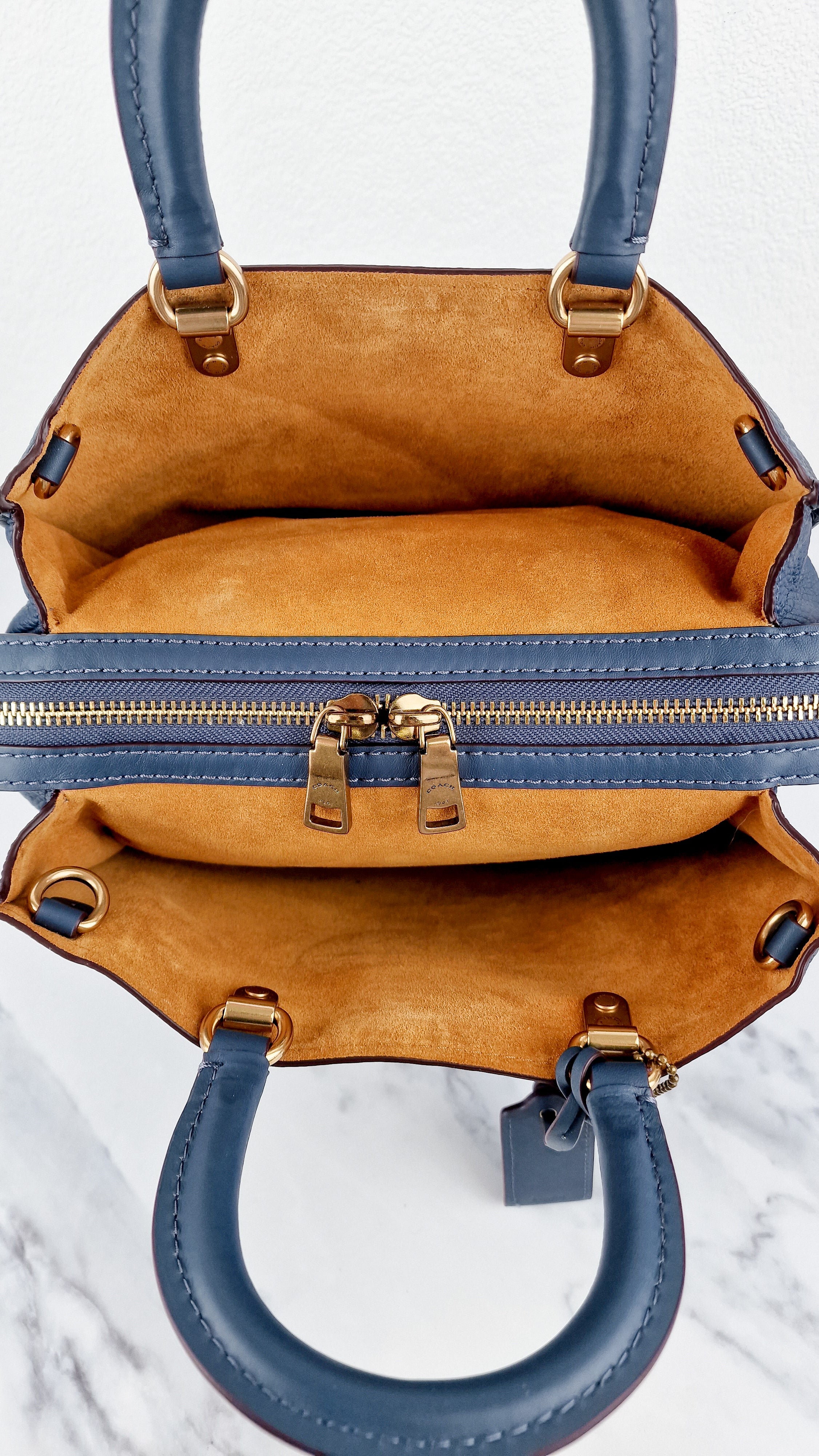 Coach 1941 Rogue 31 in Dark Denim Blue - Shoulder Bag Satchel Handbag Coach 38124 - Image 14