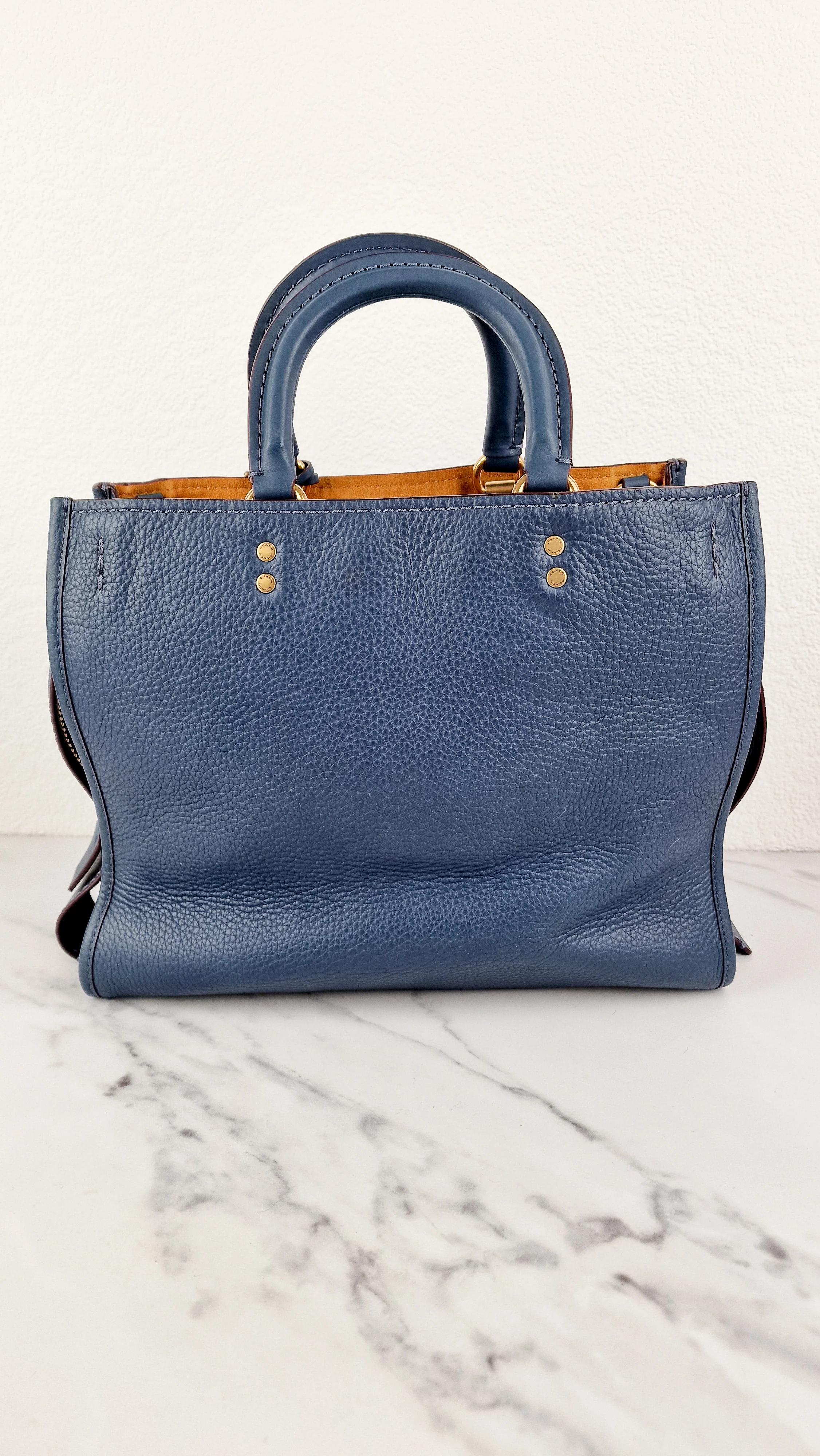 Coach 1941 Rogue 31 in Dark Denim Blue - Shoulder Bag Satchel Handbag Coach 38124 - Image 6