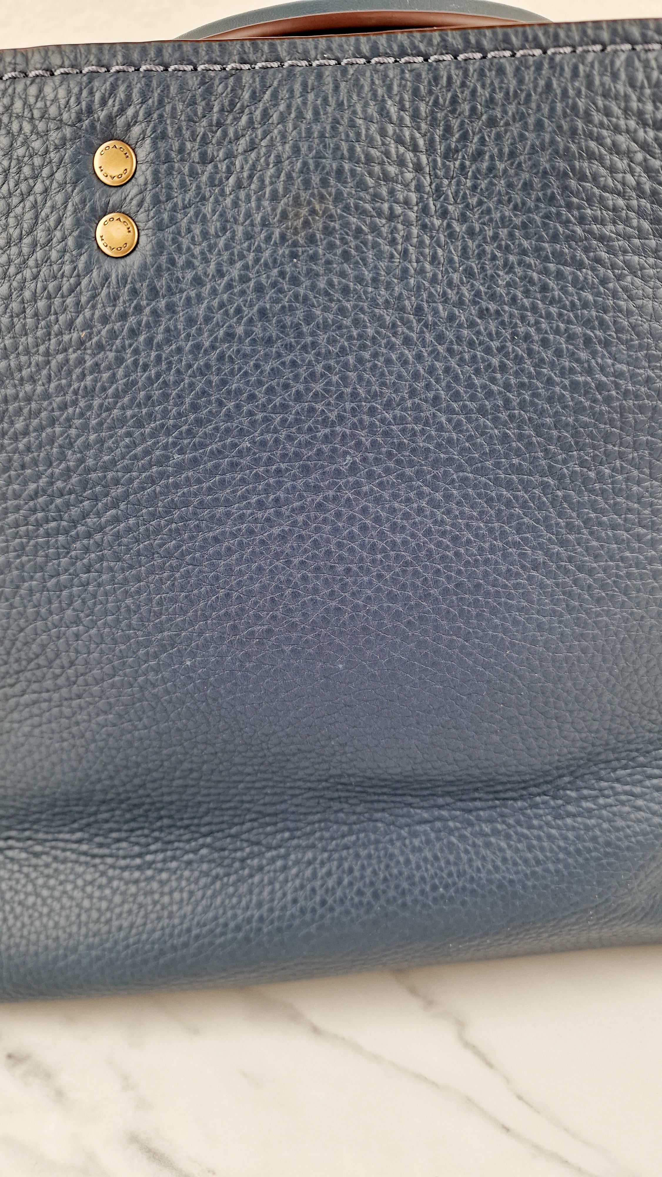 Coach 1941 Rogue 31 in Dark Denim Blue - Shoulder Bag Satchel Handbag Coach 38124 - Image 7