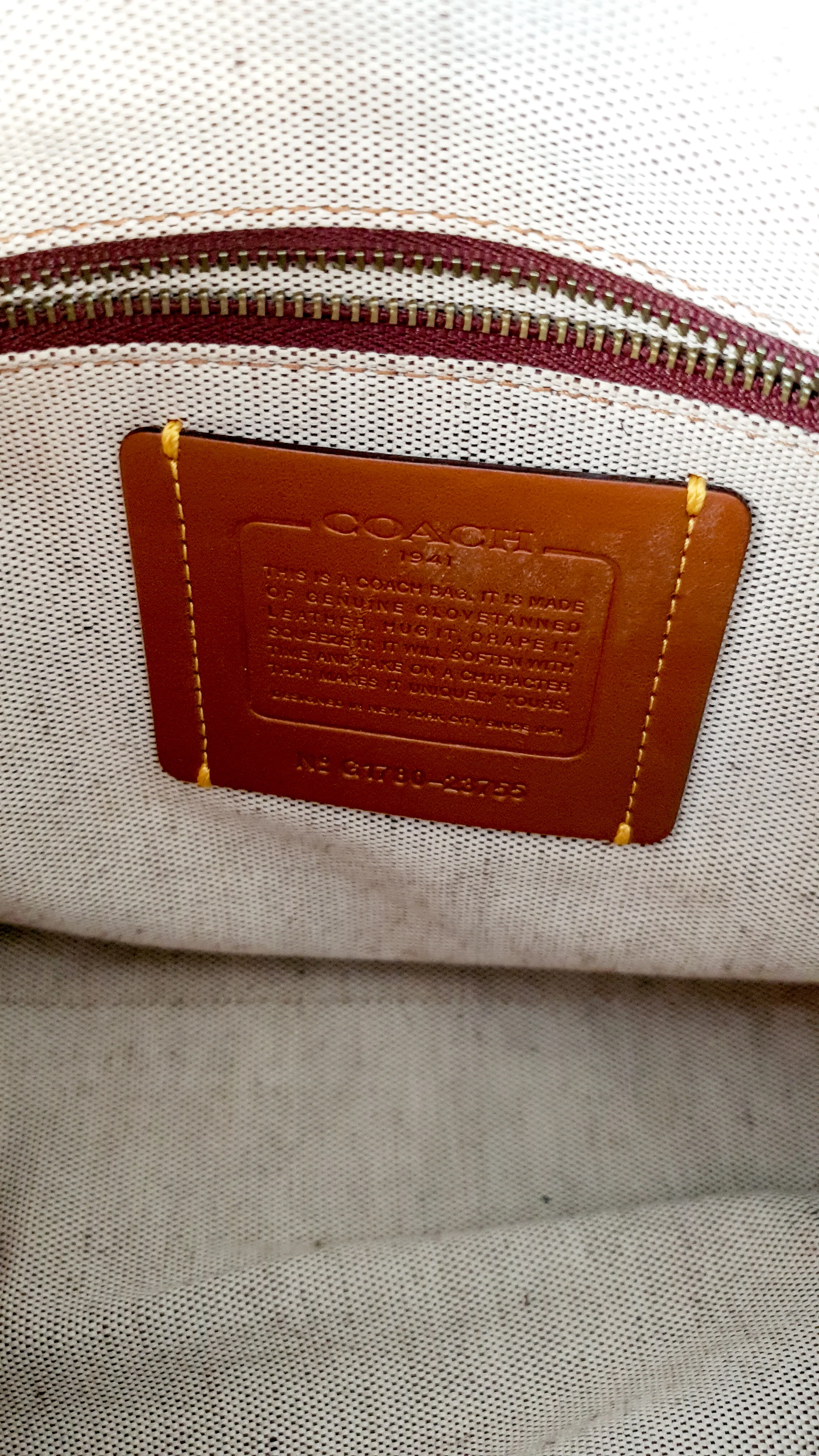 Coach 1941 Rogue 31 in Dusty Rose Pink Mixed Leather with Burgundy Suede - Satchel Handbag - Image 19