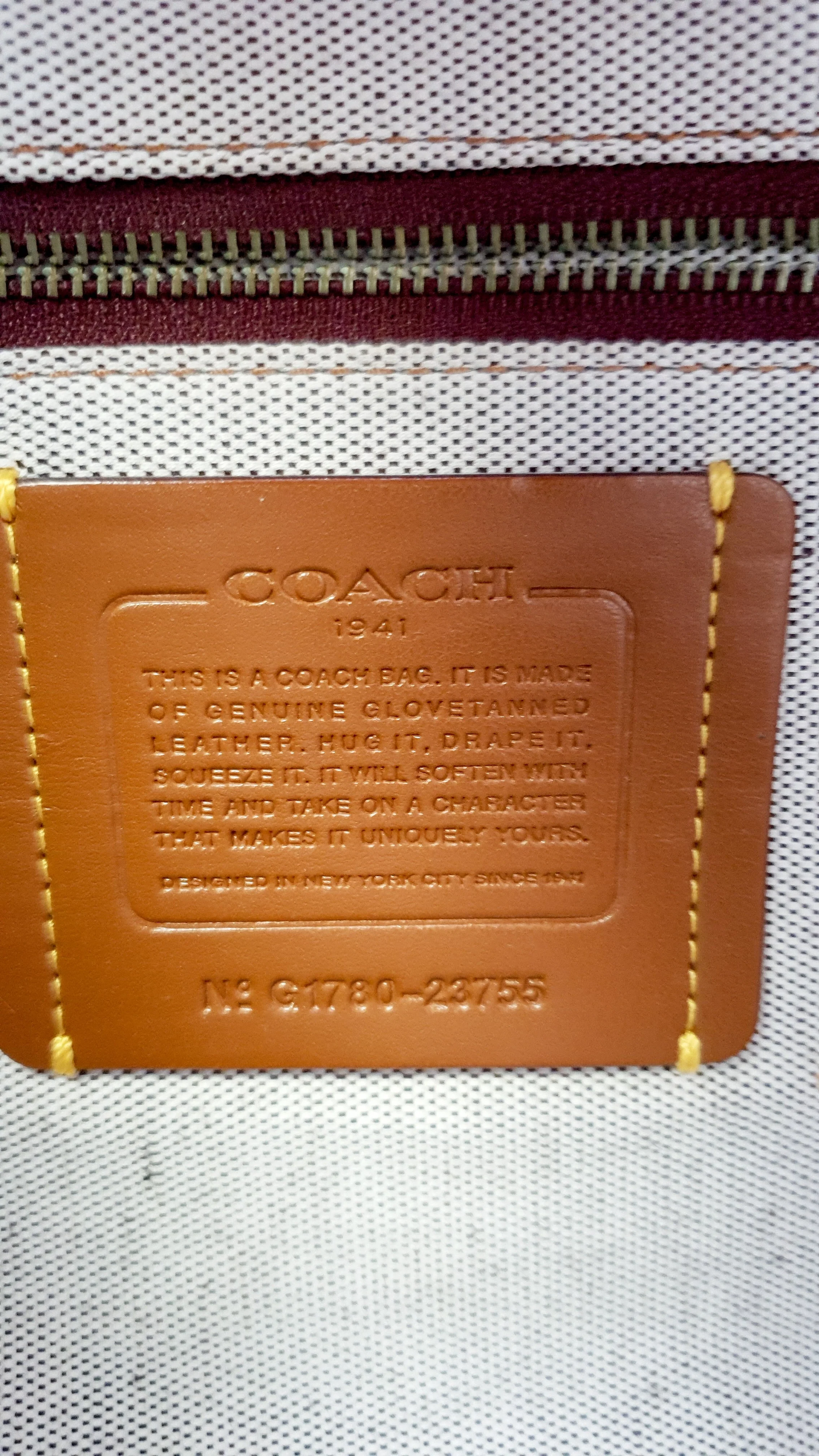 Coach 1941 Rogue 31 in Heather Grey Pebbled Leather with Oxblood Suede Sides Colorblock - Satchel Handbag - Coach 23755 - Image 15