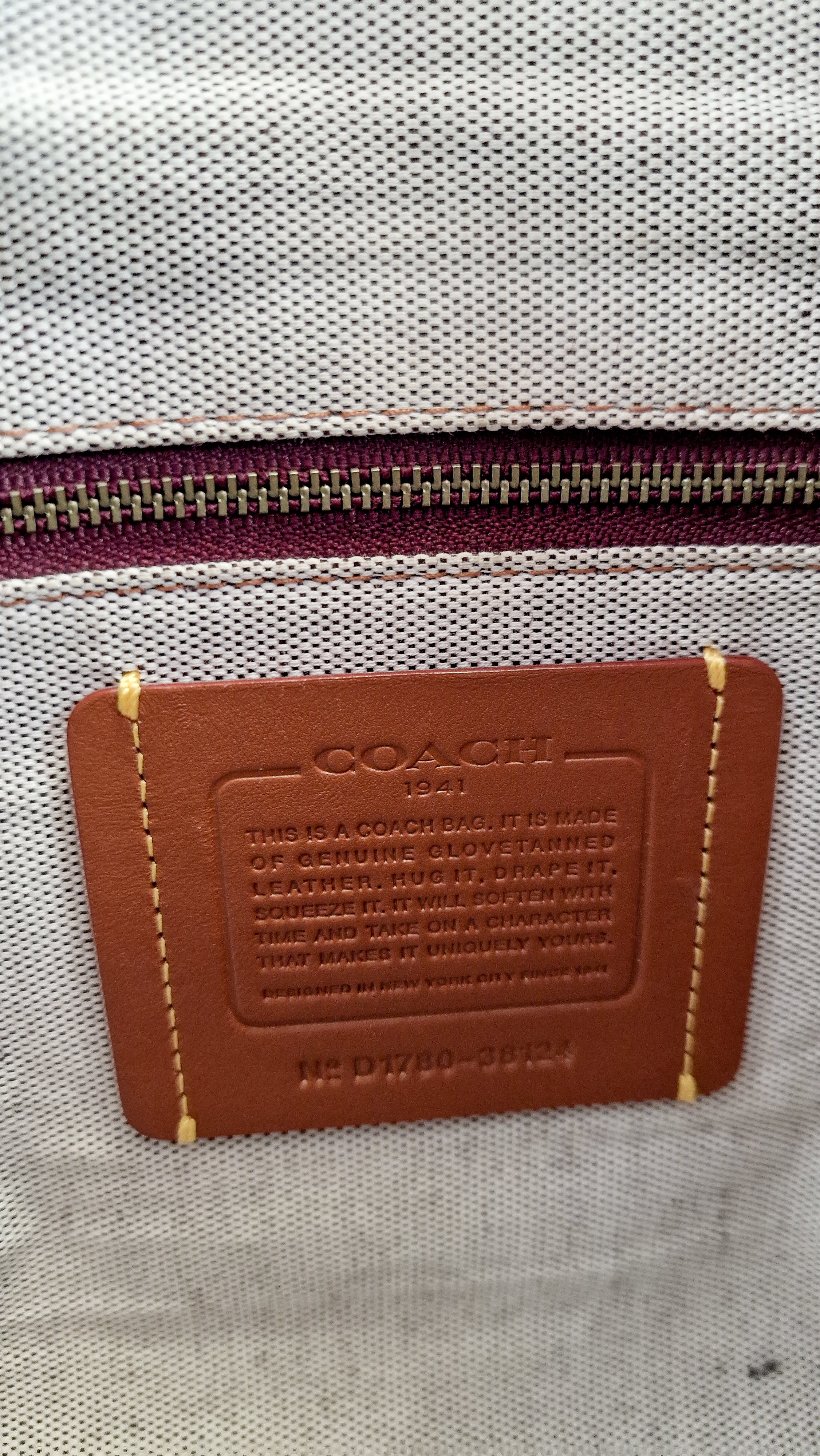 Coach 1941 Rogue 31 in Melon with Burgundy Colorblock Detail and Suede - Satchel Bag Coach 38124 - Image 19
