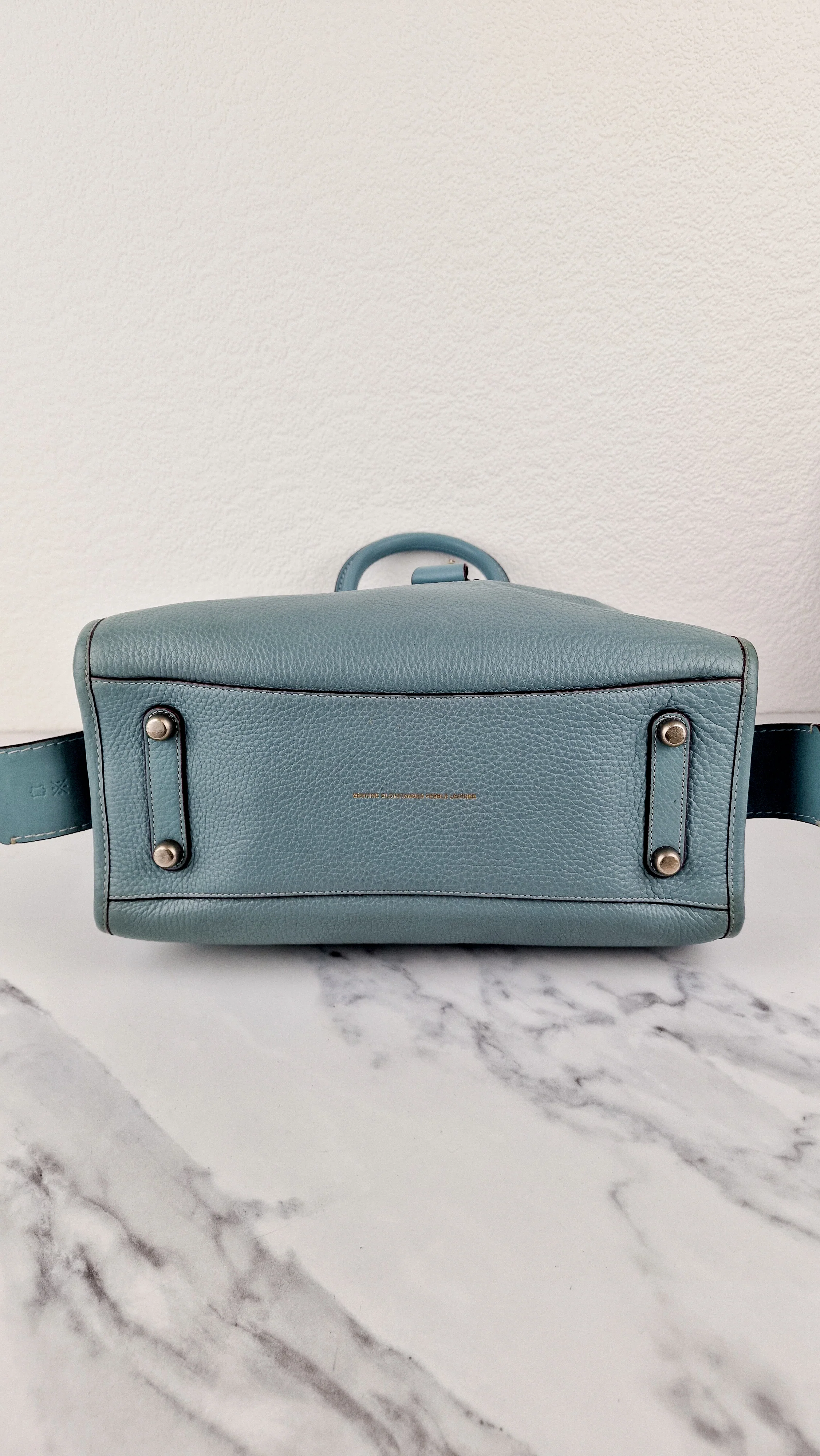 Coach 1941 Rogue 31 in Steel Blue Nickel Silver Hardware Satchel Handbag Leather Coach 38124 - Image 10